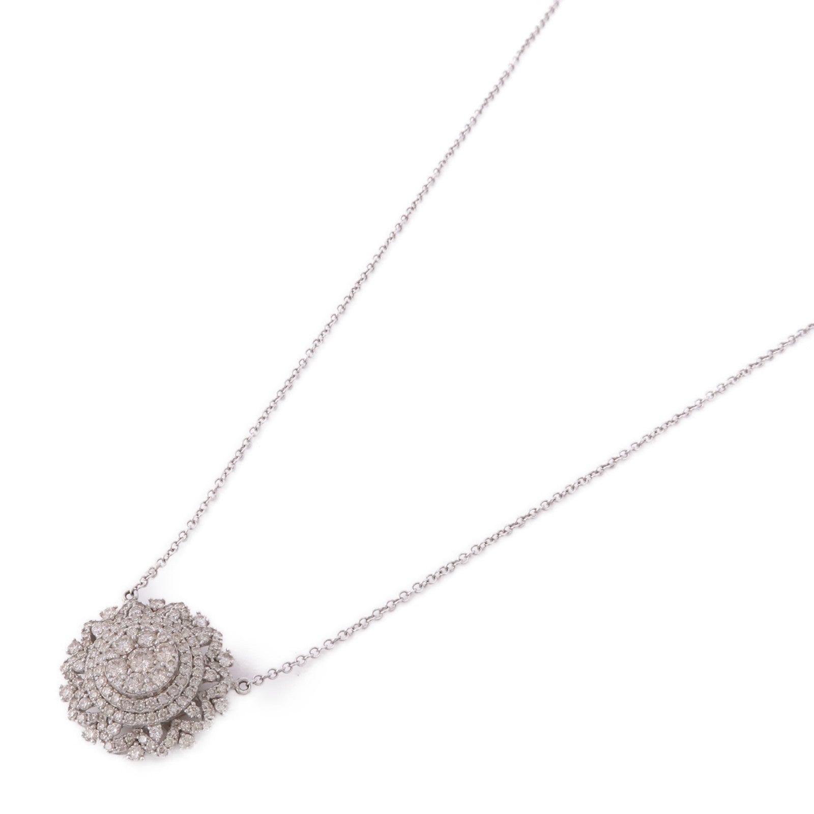 JEWELRY Diamond Necklace 18K White Gold