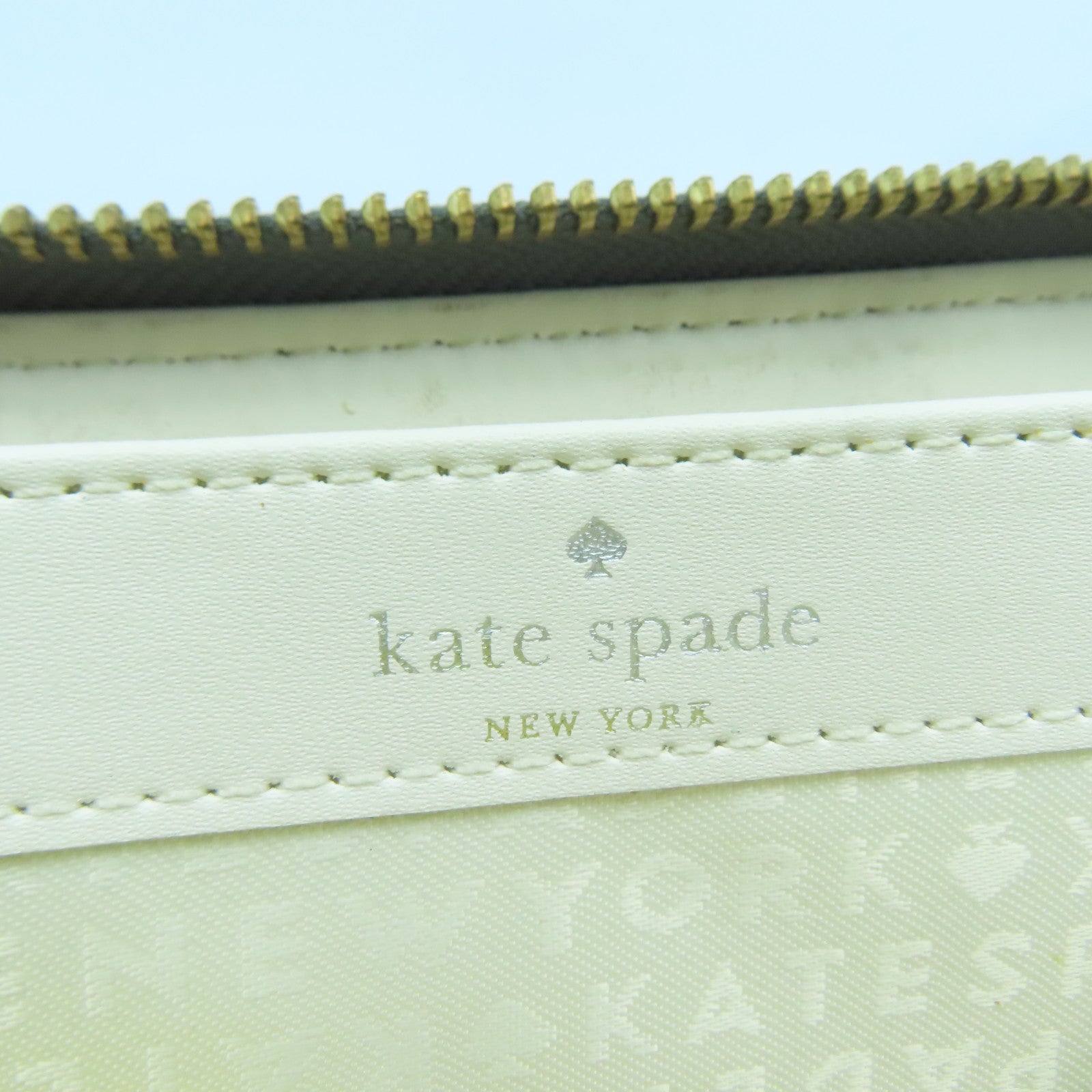 Kate Spade 【激減優惠】牛皮皮革Long Wallet金扣長錢包銀色