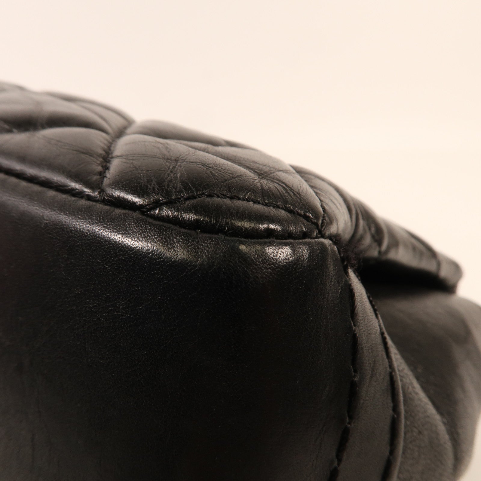 CHANEL 牛皮皮革Chain Shoulder銀扣鏈帶肩背袋