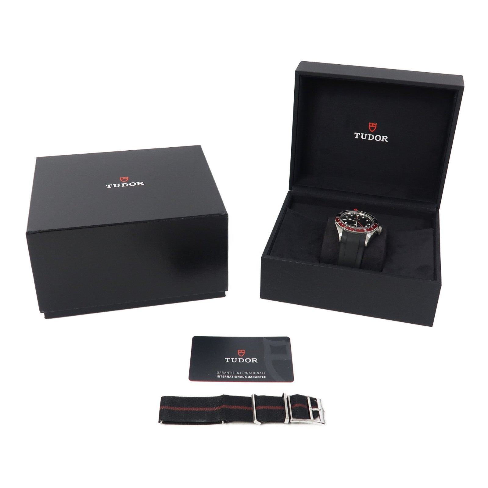 TUDOR Black Bay GMT不鏽鋼手錶自動機芯黑色