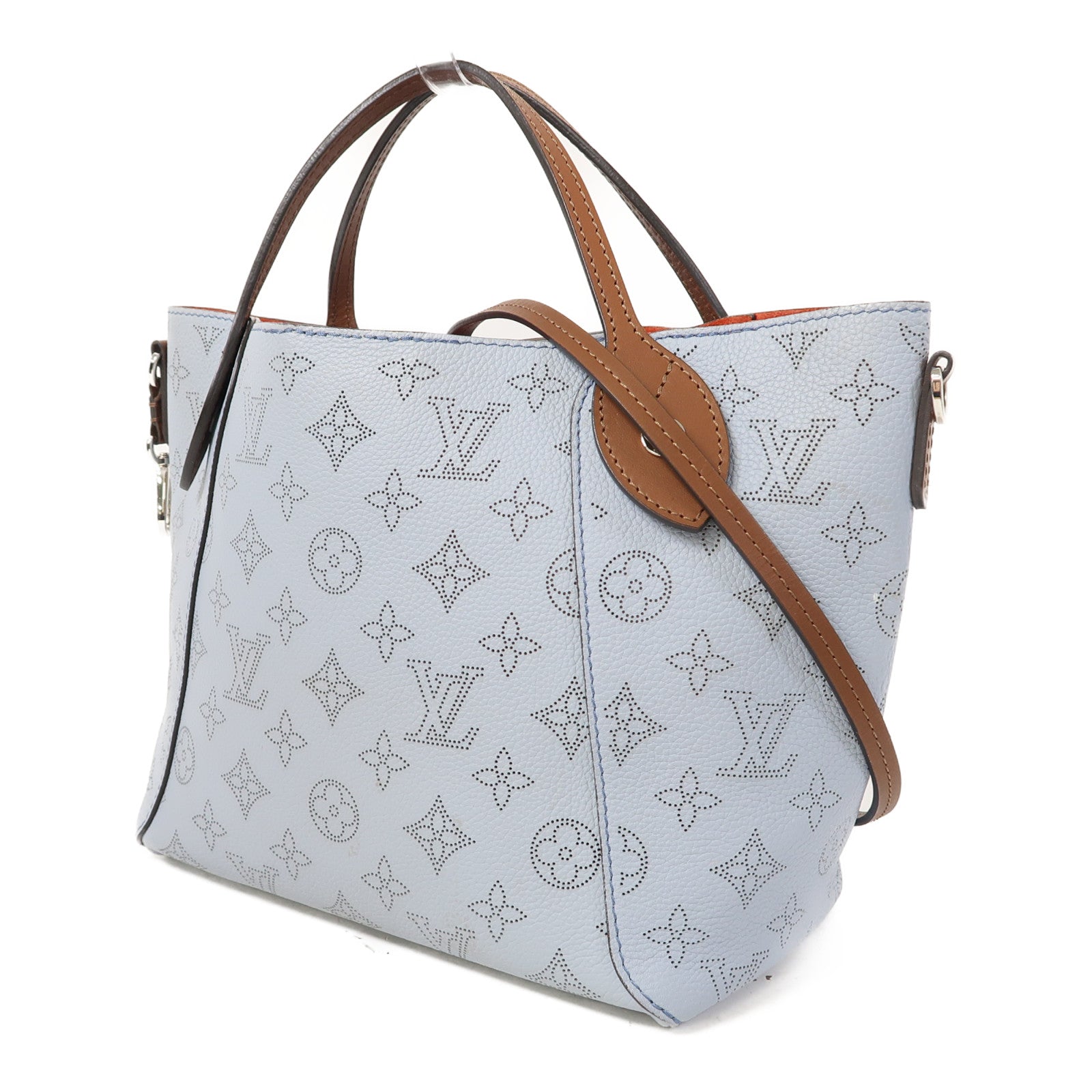 LOUIS VUITTON Mahina Hina PM銀扣手挽肩背兩用袋藍色