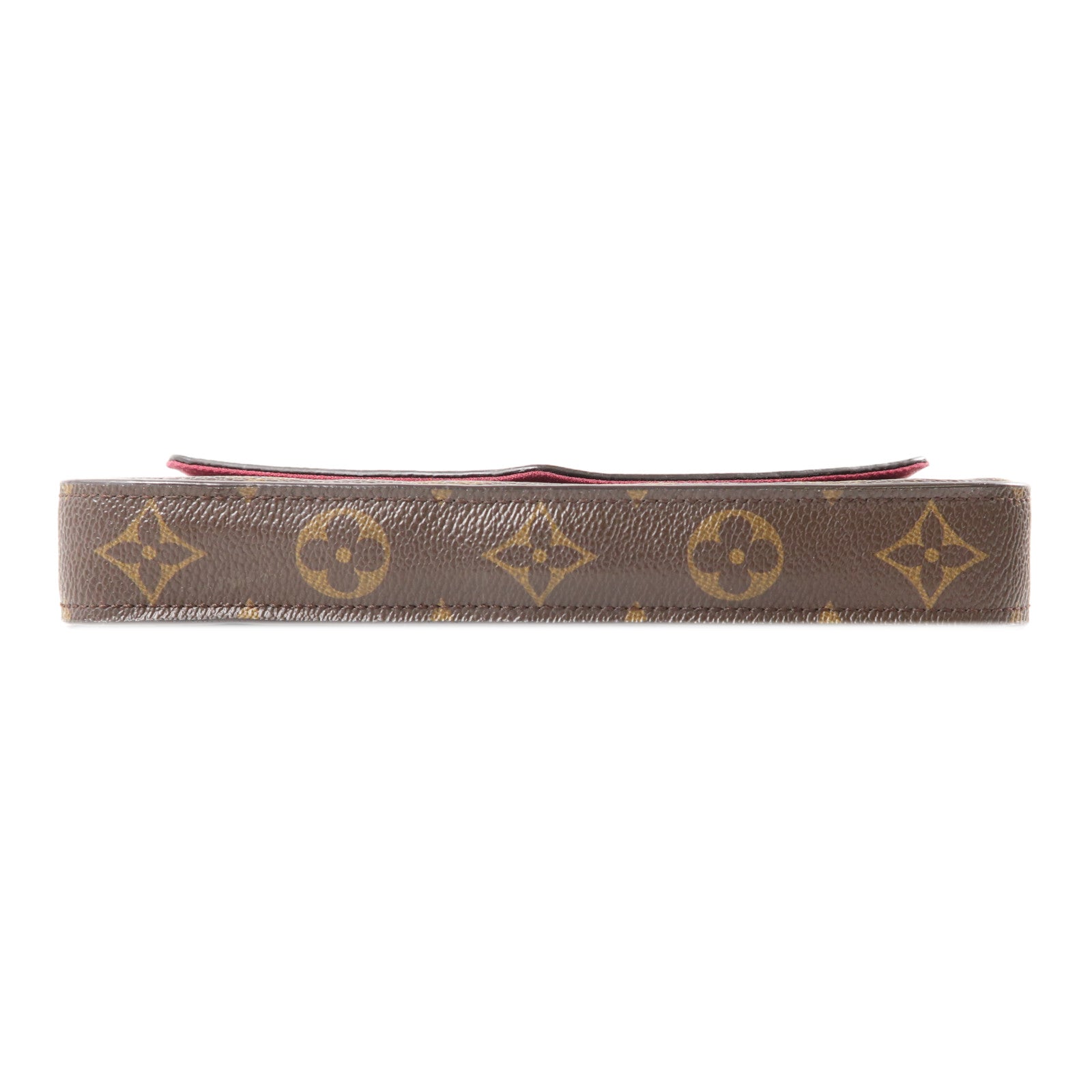 LOUIS VUITTON Monogram Felicie Pochette金扣鏈帶肩背袋棕色