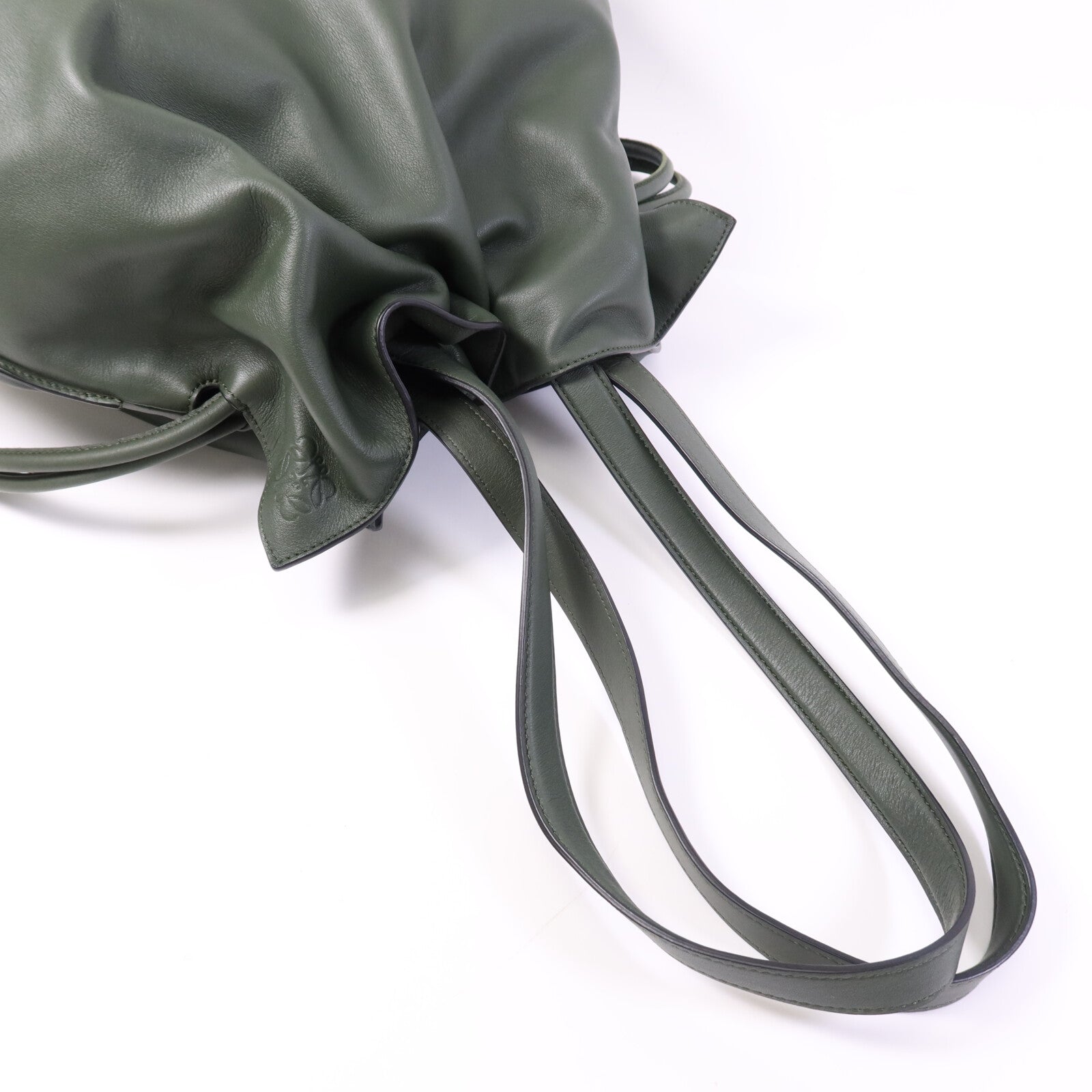 LOEWE 牛皮皮革Flamenco Large金扣肩背袋