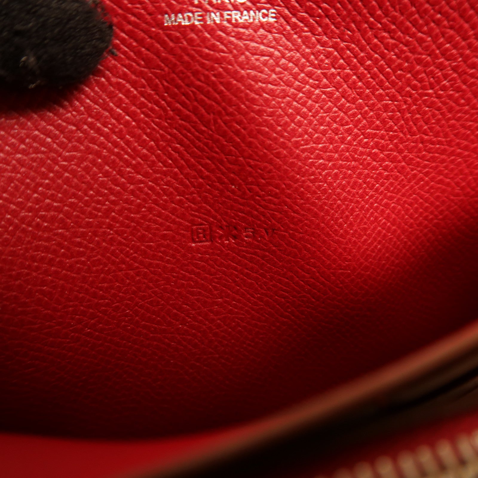 HERMES PHW Azap Long Wallet Epsom Leather Rouge Grenade