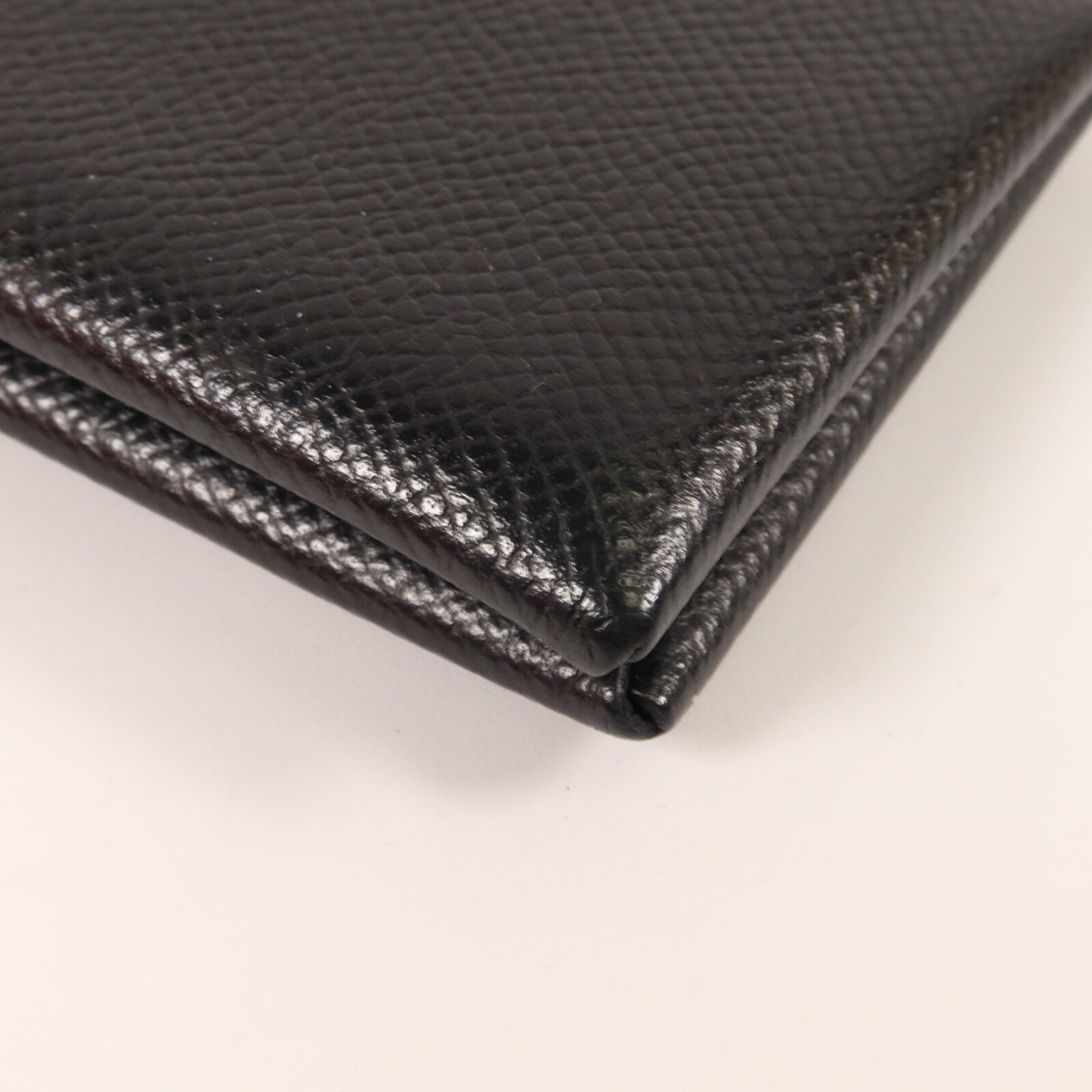 HERMES Epsom皮革Calvi卡片套Noir