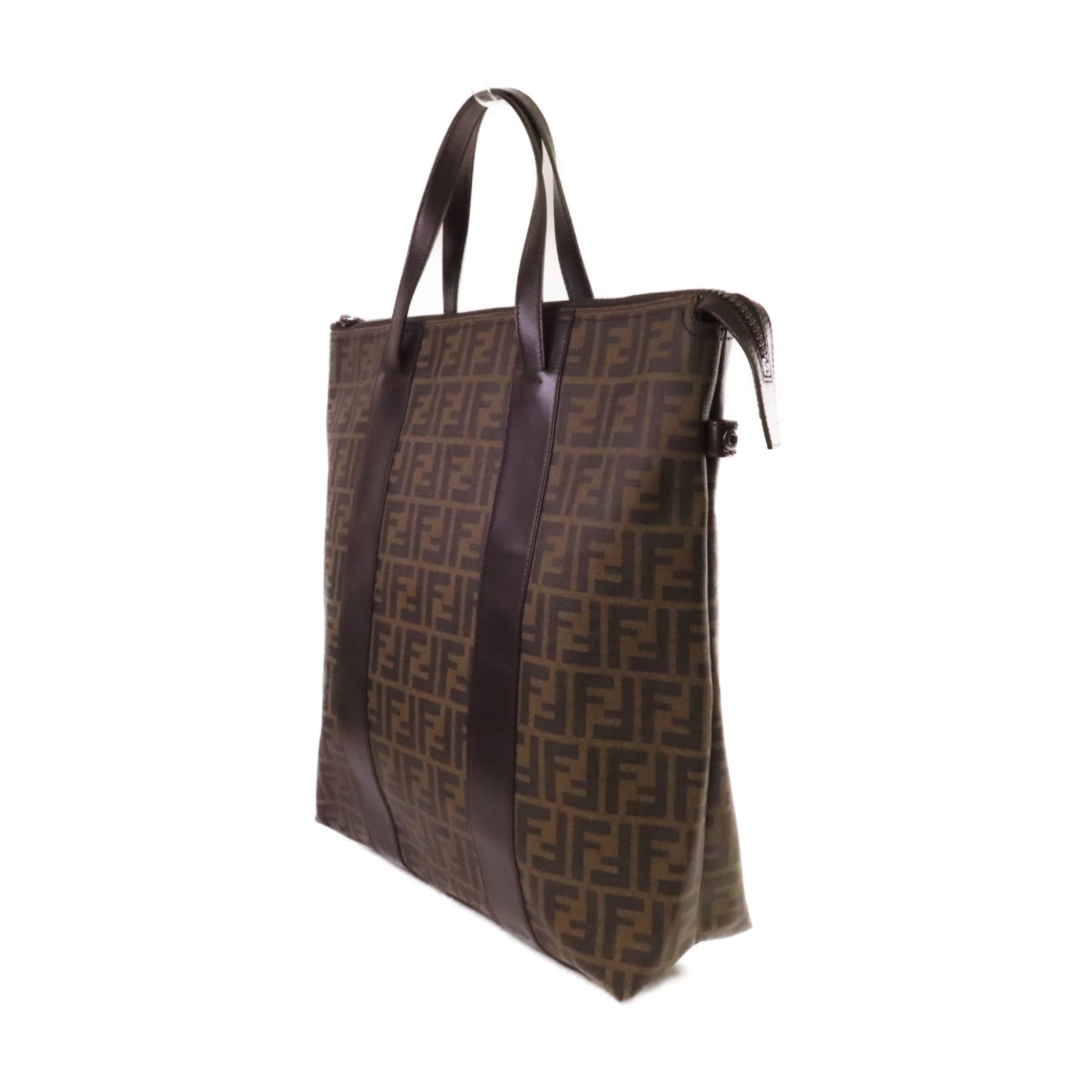 FENDI 塗層帆布Zucca Large Tote Bag手挽袋啡色