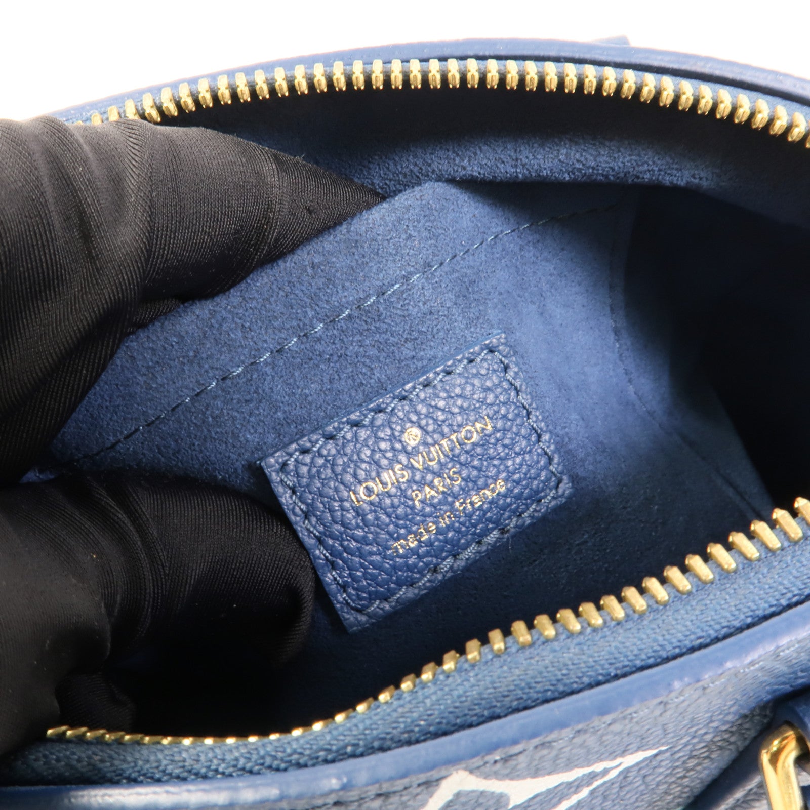 LOUIS VUITTON Monogram Empreinte Speedy Bandouliere 20手挽肩背兩用袋