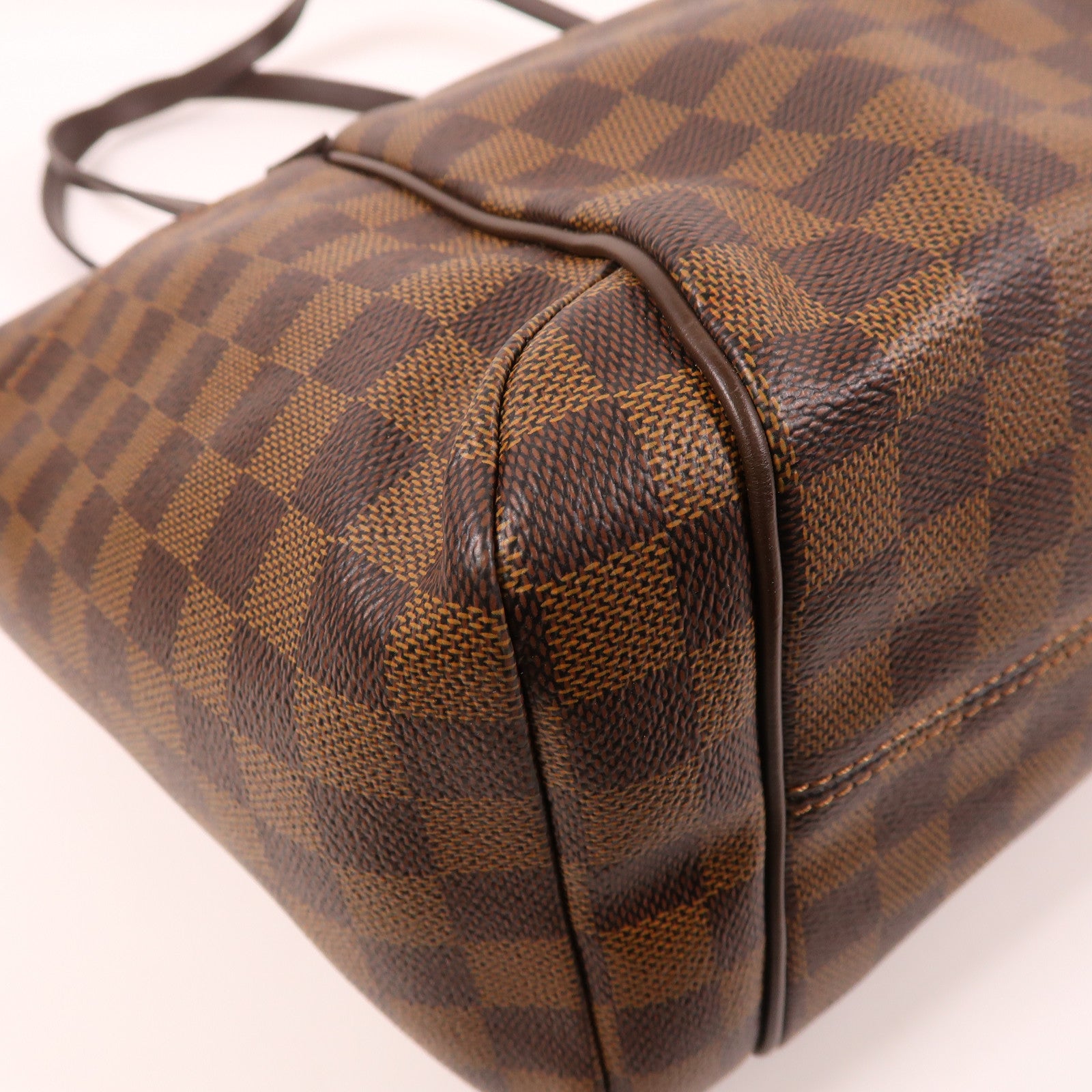 LOUIS VUITTON Damier Ebene Totally MM金扣肩背袋啡色