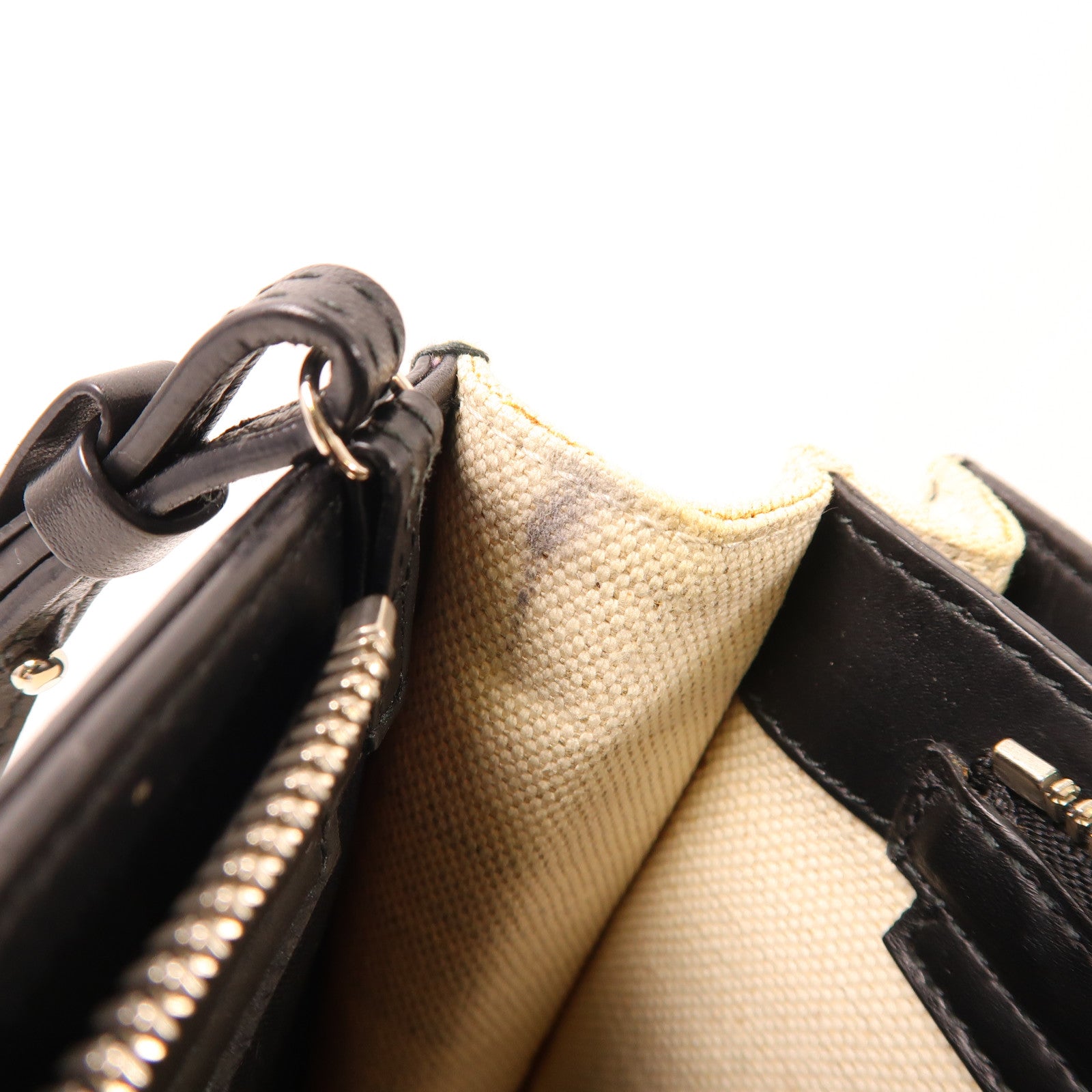 BALENCIAGA 帆布Shoulder Bag銀扣肩背袋