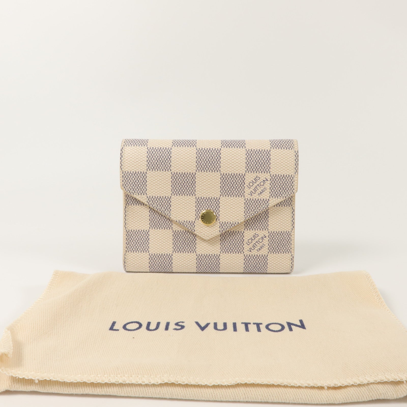 LOUIS VUITTON Damier Azur Victorine Wallet錢包