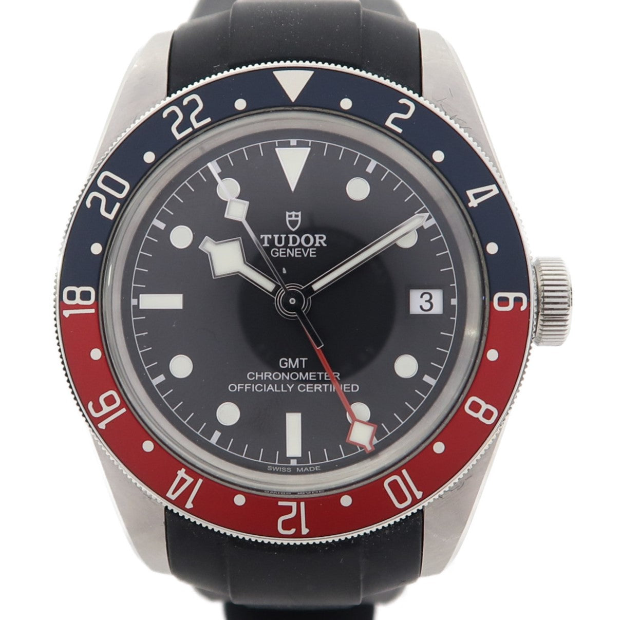 TUDOR Black Bay GMT不鏽鋼手錶自動機芯黑色