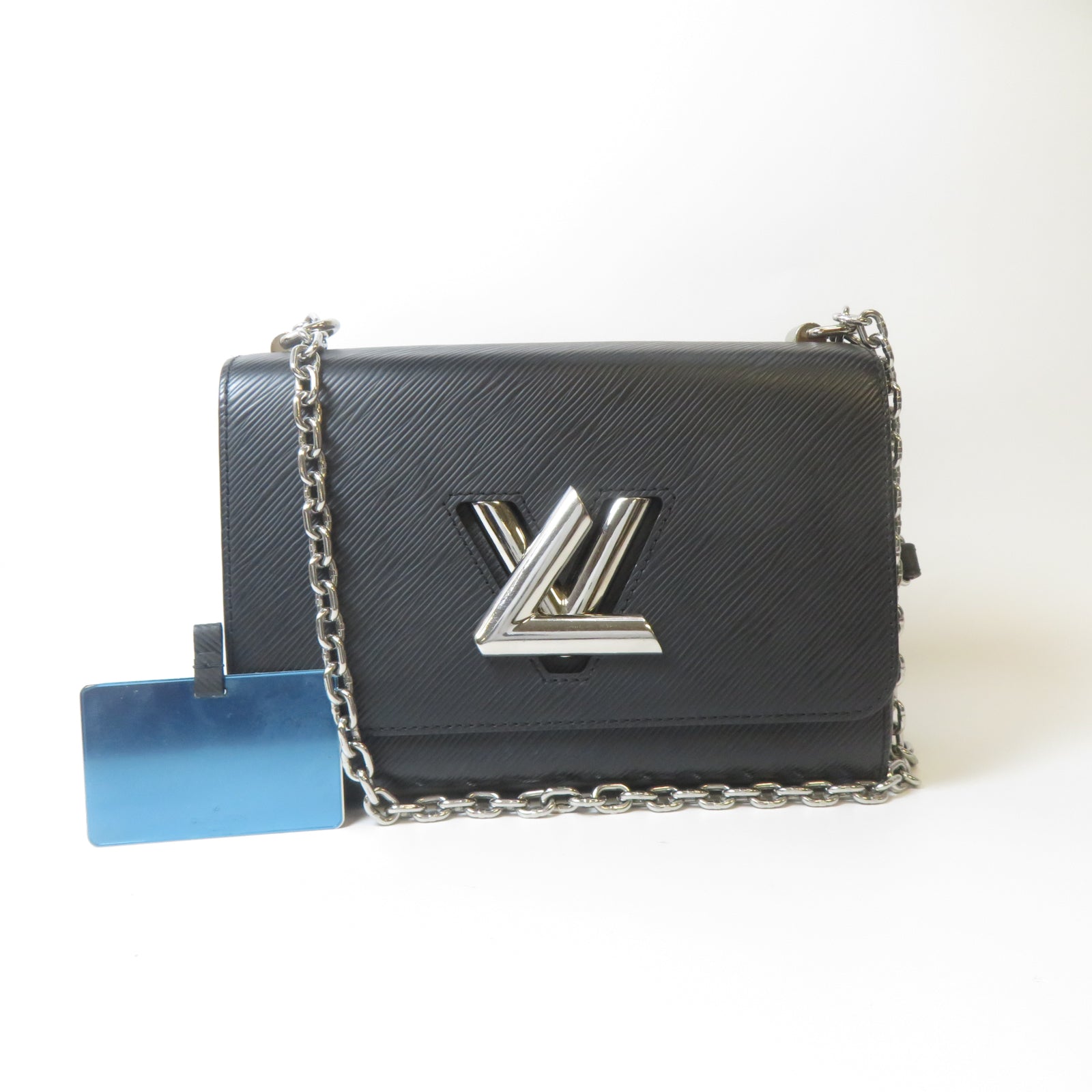 LOUIS VUITTON 【激減優惠】Epi Twist MM銀扣鏈帶肩背袋黒色