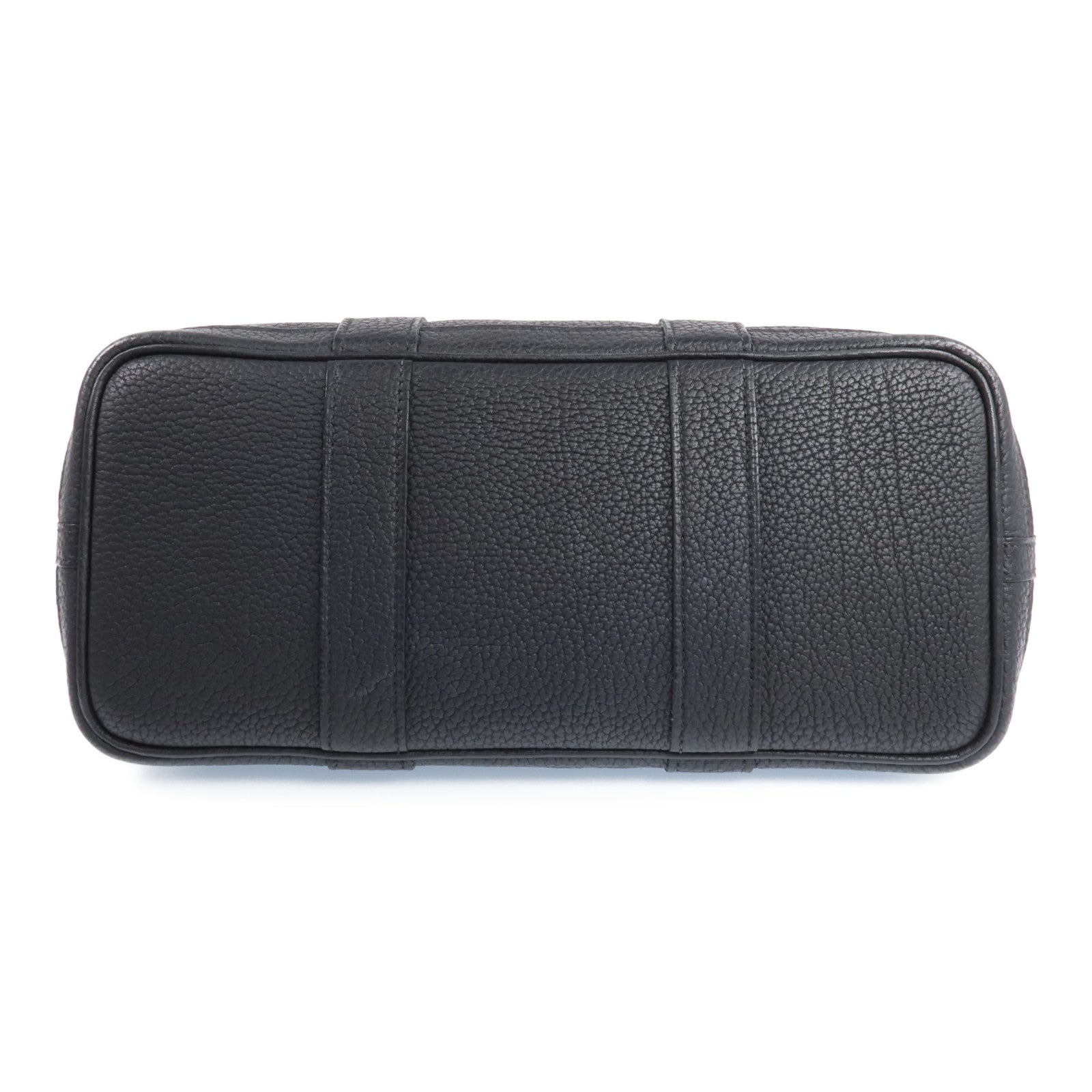 HERMES Negonda皮革Garden Party TPM銀扣手挽袋Noir