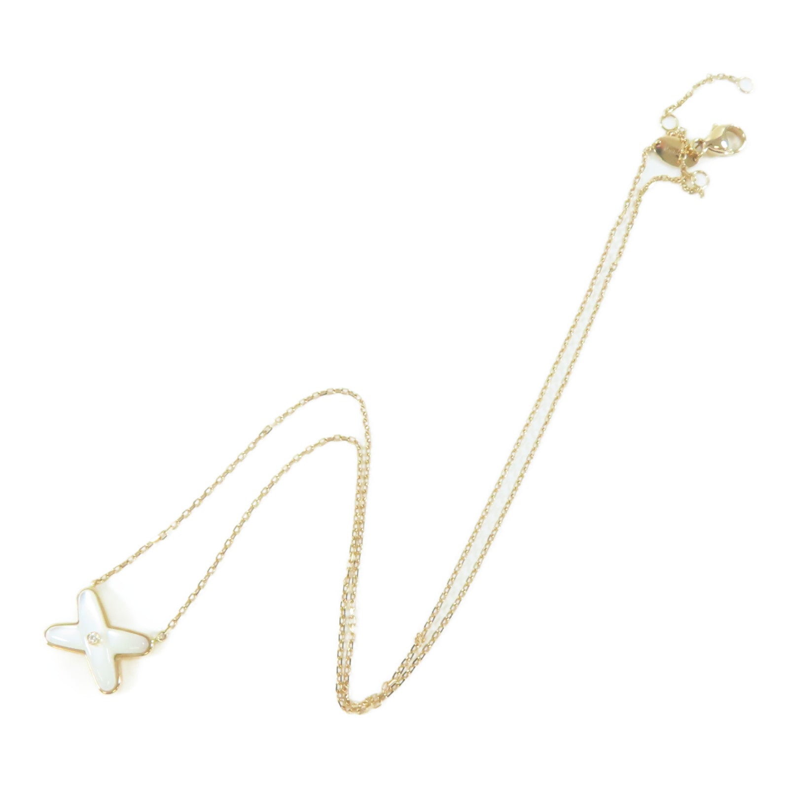 Chaumet 18K玫瑰金Jeux De Liens Necklace項鍊#40cm