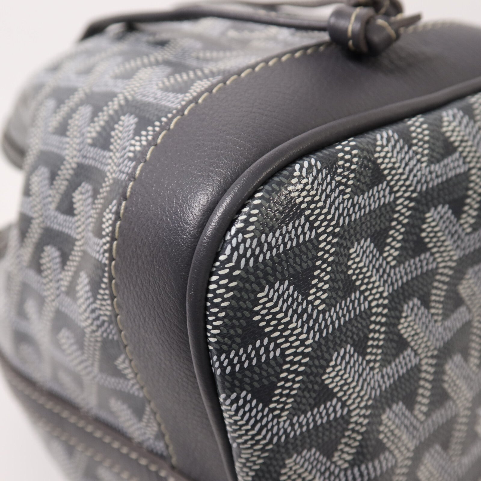 GOYARD 【激減優惠】塗層帆布Petit Flot Bucket Bag銀扣肩背袋
