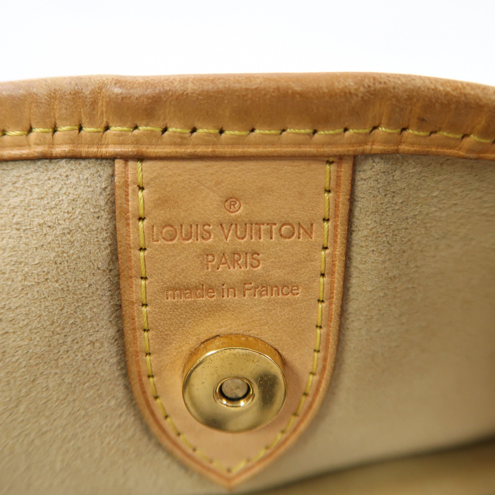LOUIS VUITTON Monogram Galliera PM金扣肩背袋棕色