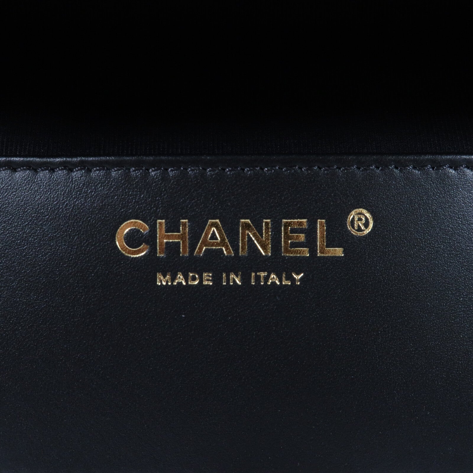 CHANEL 羊皮皮革Backpack金扣背包