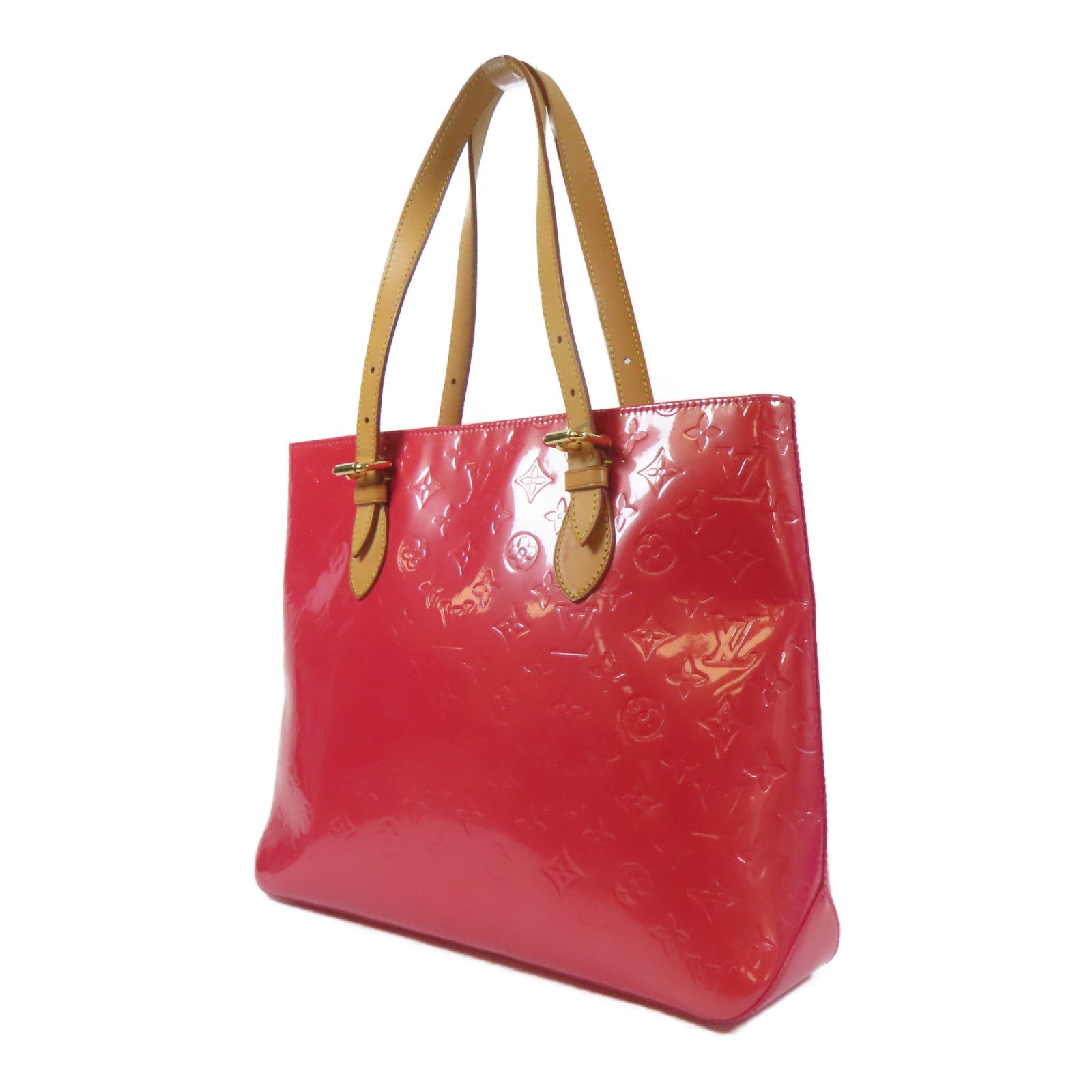 LOUIS VUITTON 【激減優惠】Vernis Brentwood金扣肩背袋粉紅色