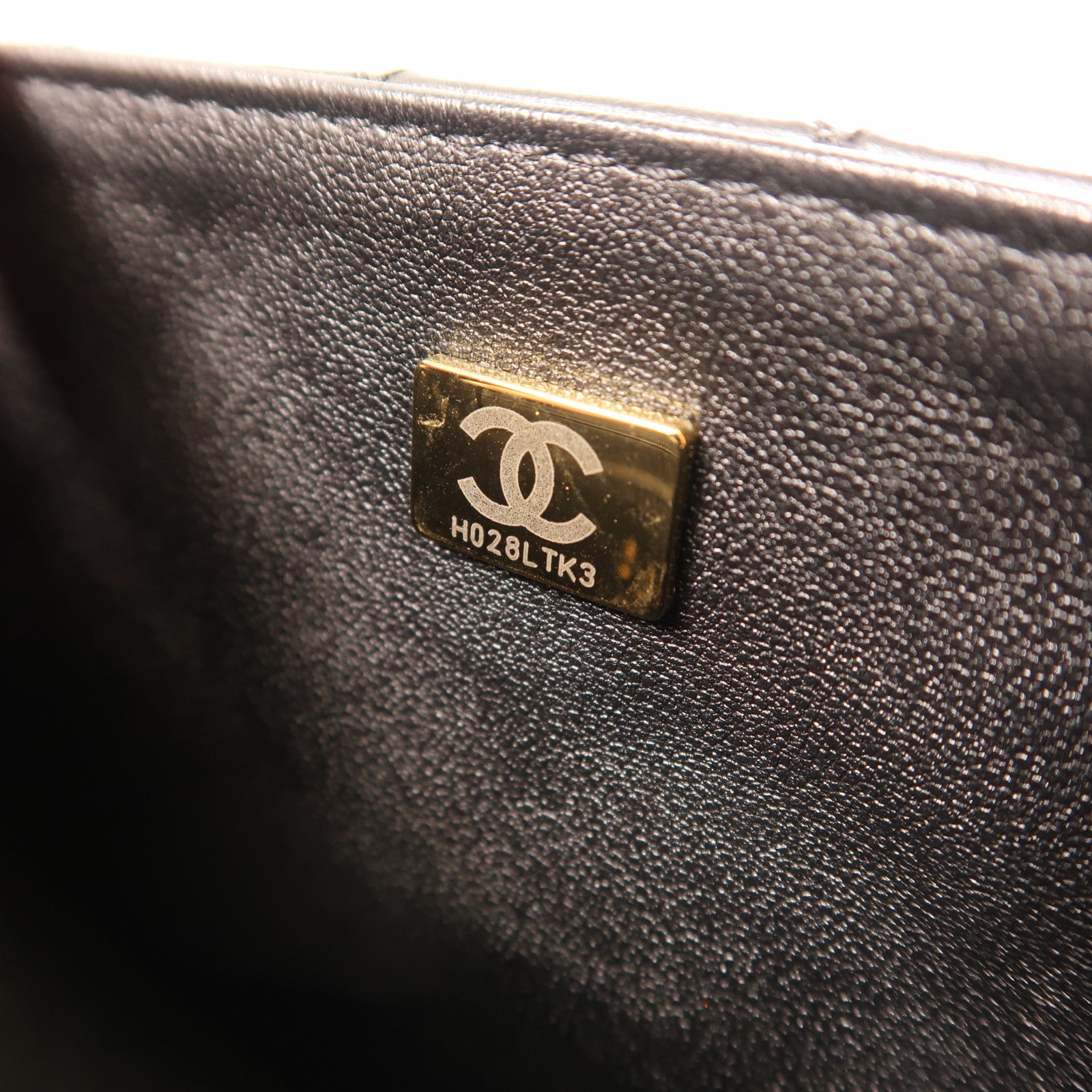 CHANEL 牛皮皮革2.55 20金扣手挽肩背兩用袋黑色