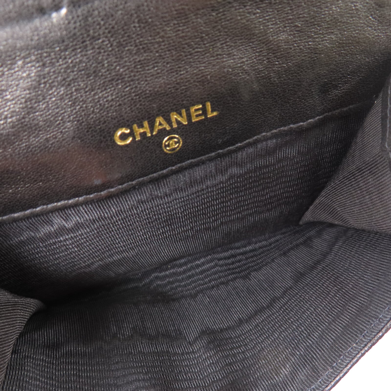 CHANEL 牛皮皮革Wallet金扣錢包