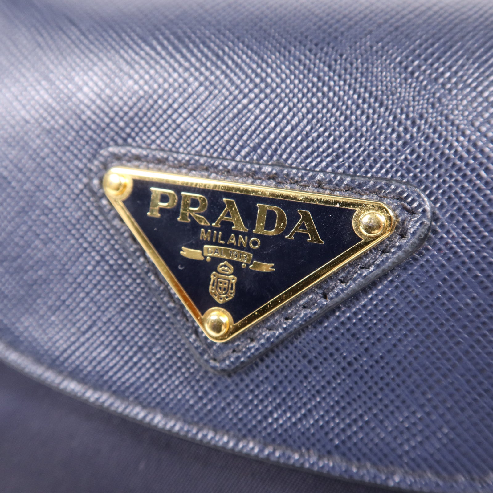 PRADA 尼龍Tessuto金扣手挽肩背兩用袋
