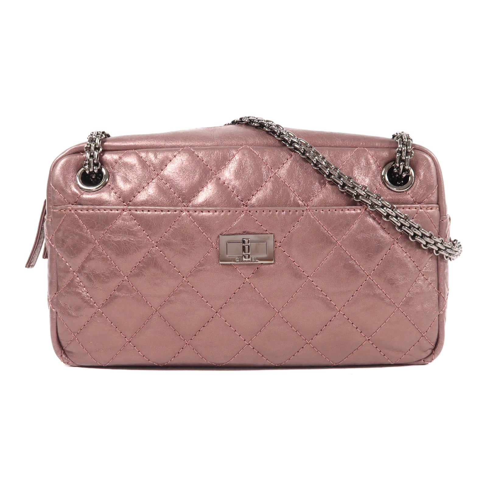 CHANEL 【激減優惠】牛皮皮革Chain Shoulder鏈帶肩背袋