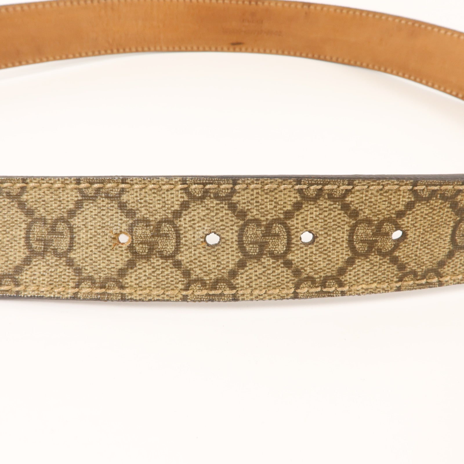 GUCCI 塗層帆布Belt 80cm皮帶