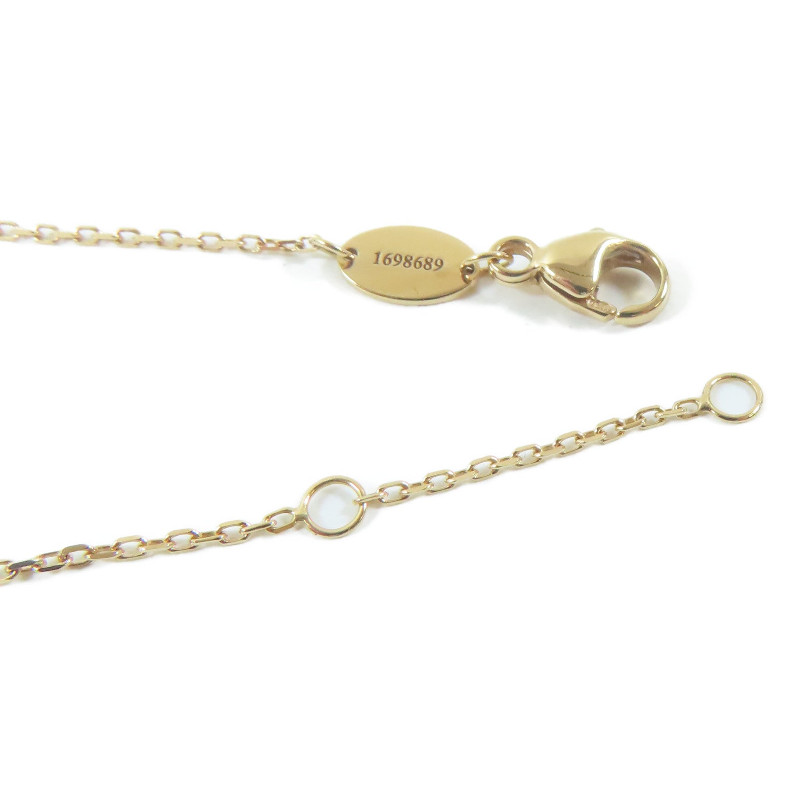 Chaumet 18K玫瑰金Jeux De Liens Necklace項鍊#40cm