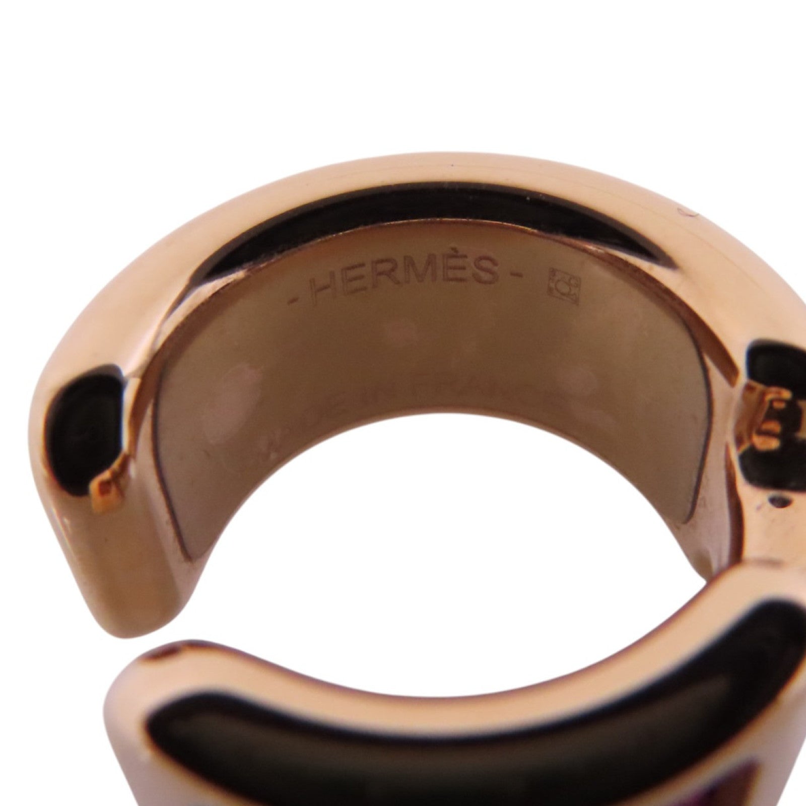 HERMES 【激減優惠】金屬/皮革Olympe Small Ear Cuffs耳夾