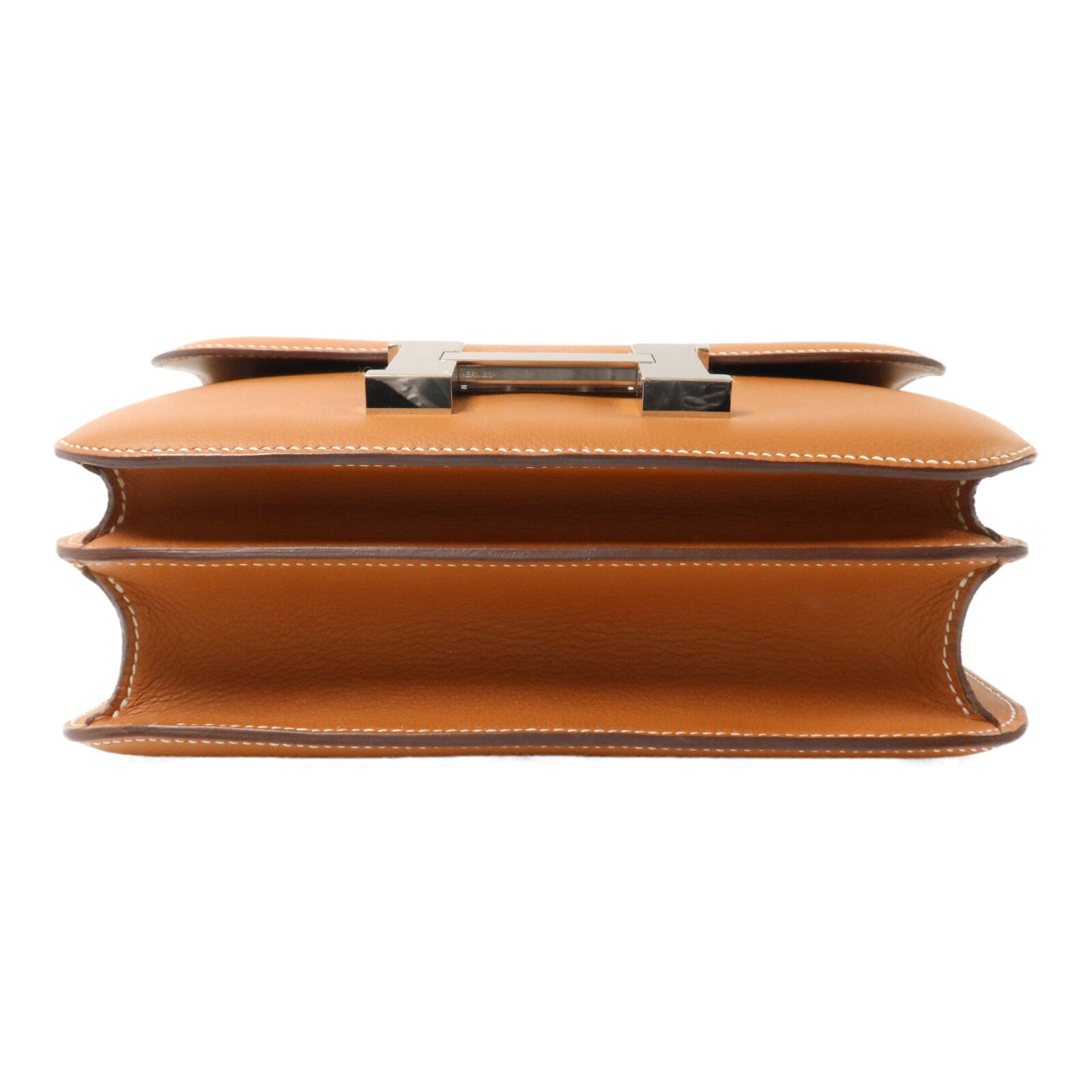 HERMES Evercolor皮革Constance 24肩背袋Gold