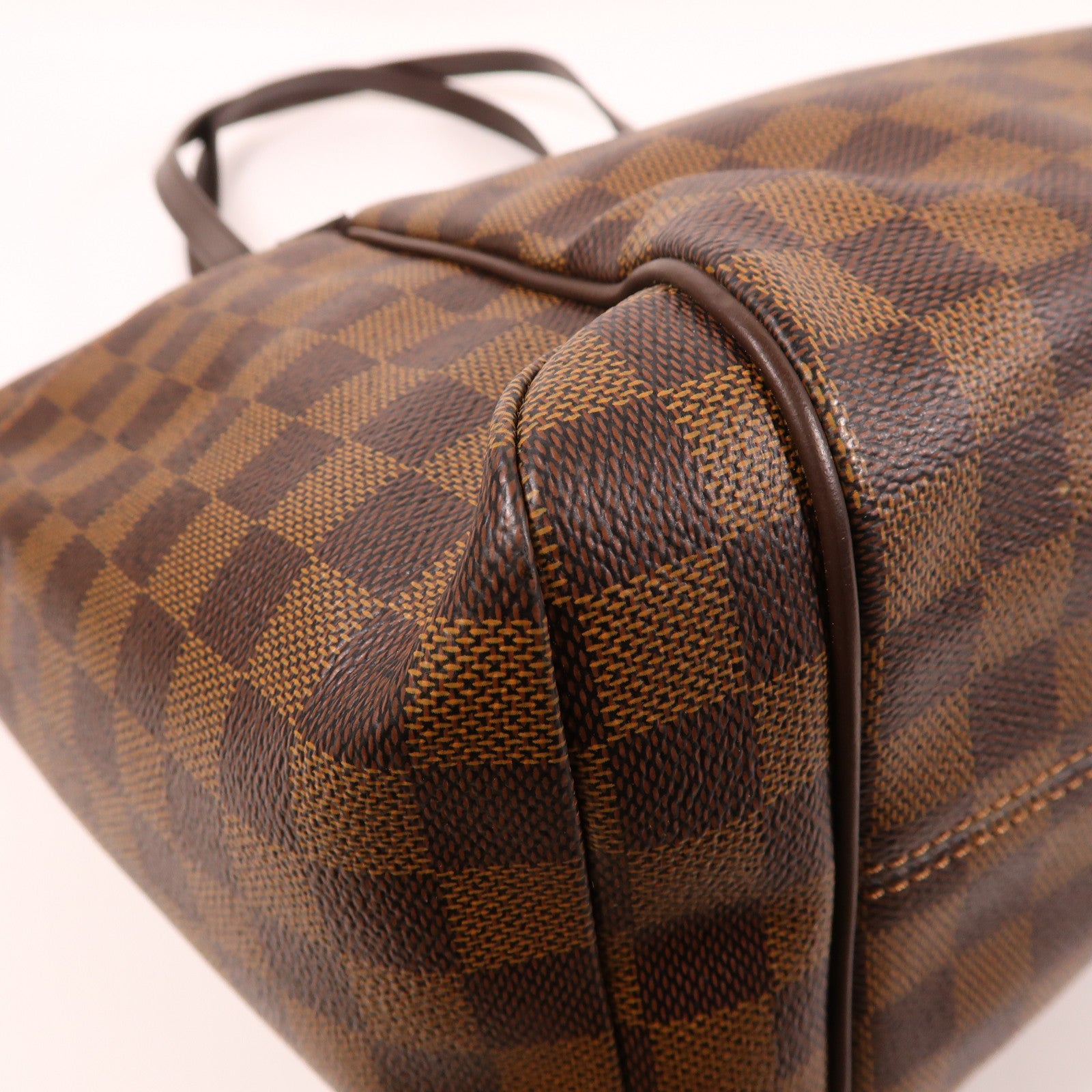 LOUIS VUITTON Damier Ebene Totally MM金扣肩背袋啡色