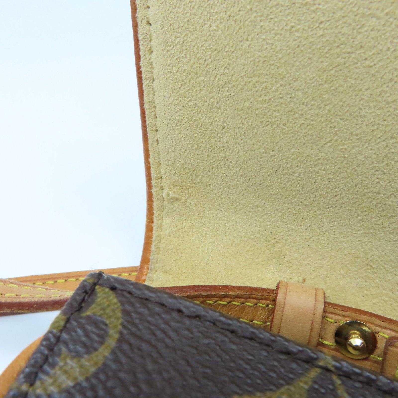 LOUIS VUITTON Monogram Pochette Twin GM金扣肩背袋啡色