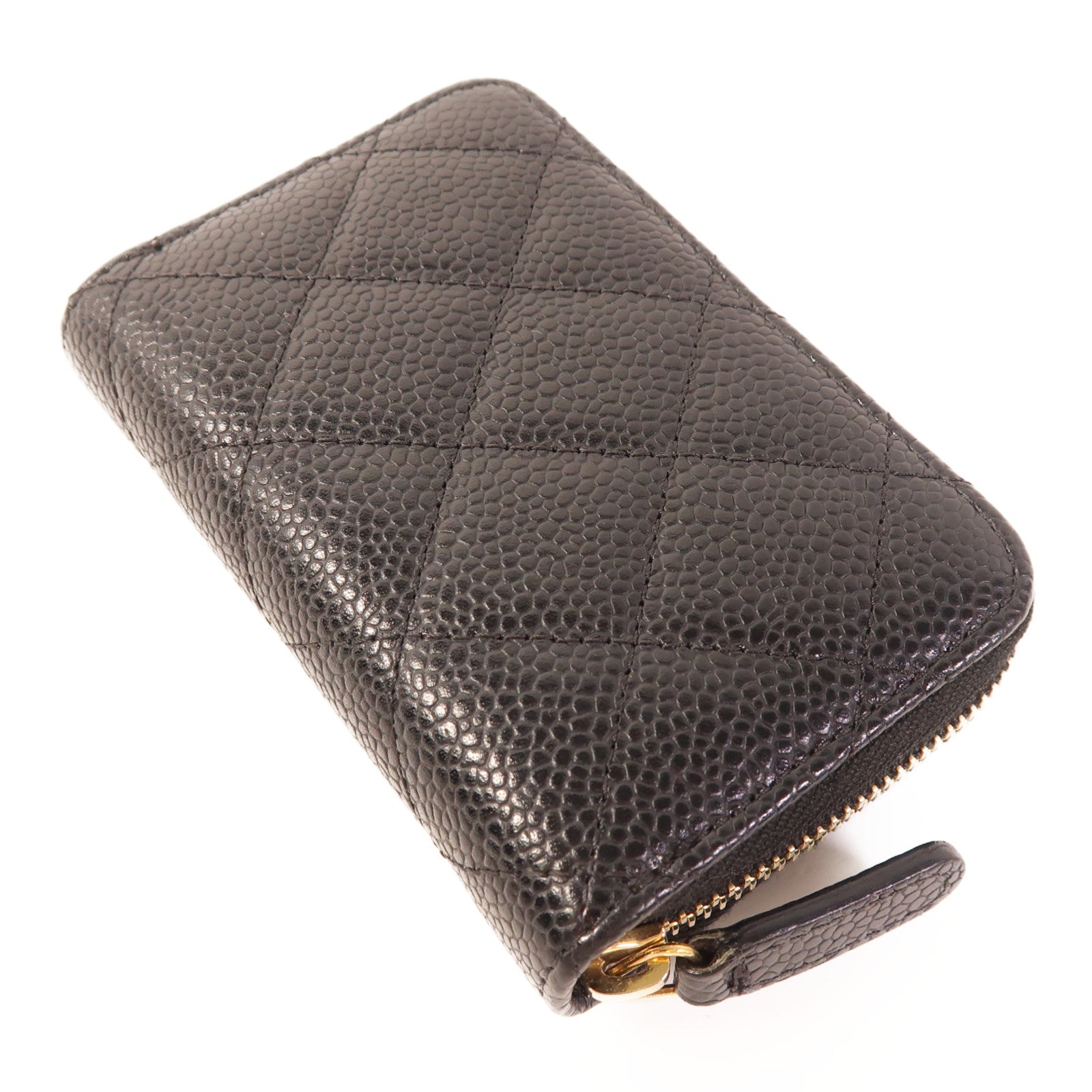 CHANEL 牛皮皮革Card/Coin Purse金扣零錢包/卡片套