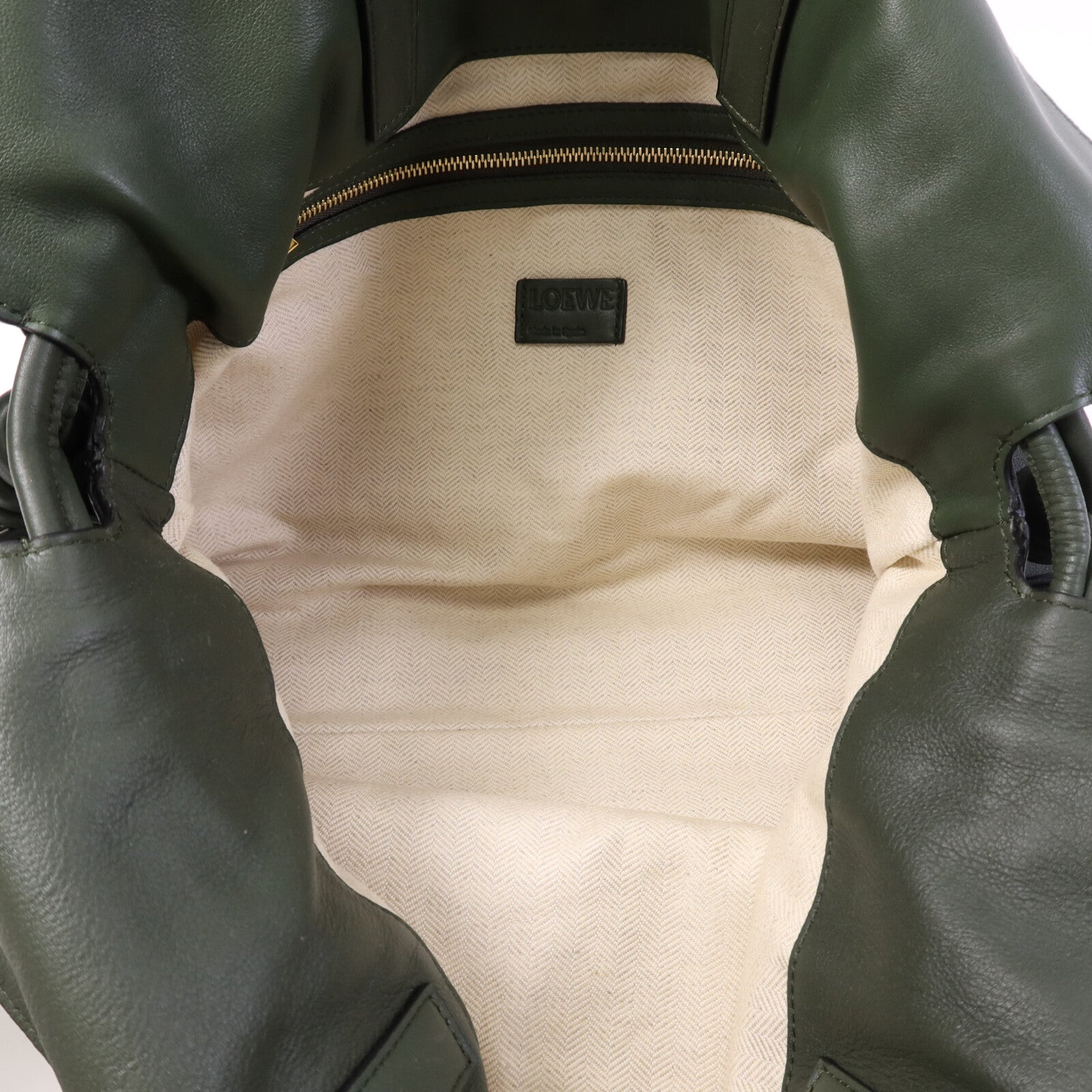 LOEWE 牛皮皮革Flamenco Large金扣肩背袋