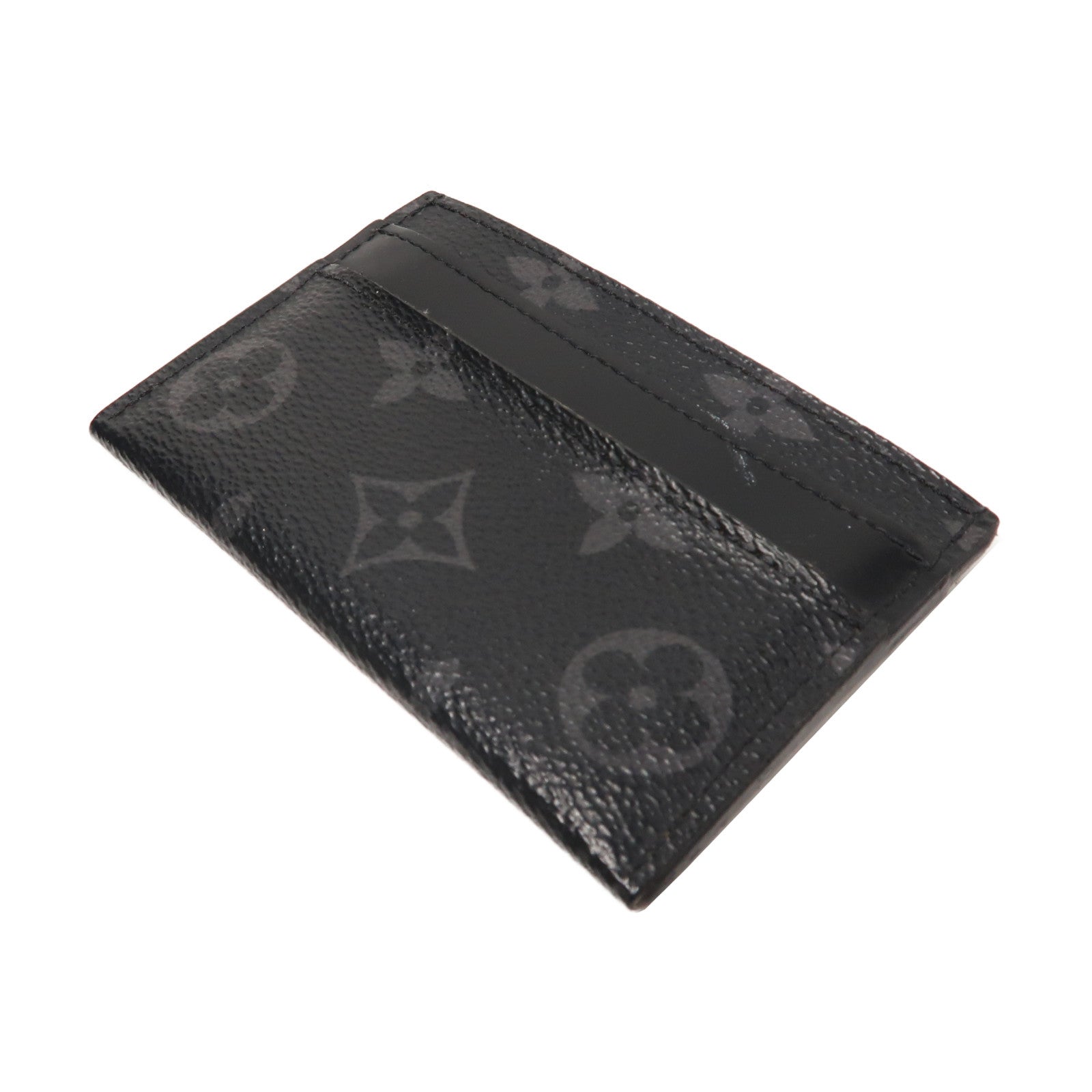 LOUIS VUITTON Monogram Eclipse Double Card Holder卡片套黑色