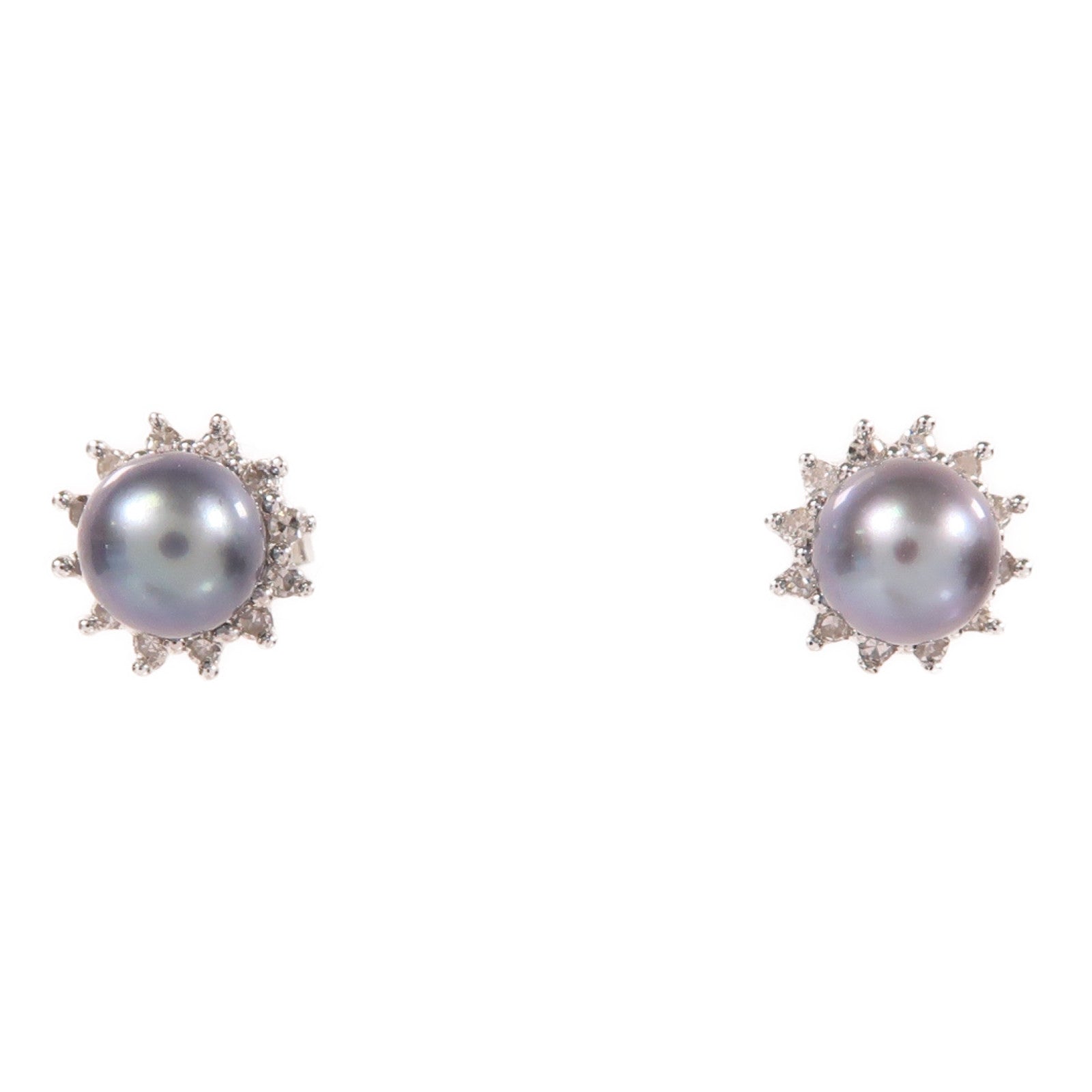 JEWELRY 18K白金Pearl Earrings耳環