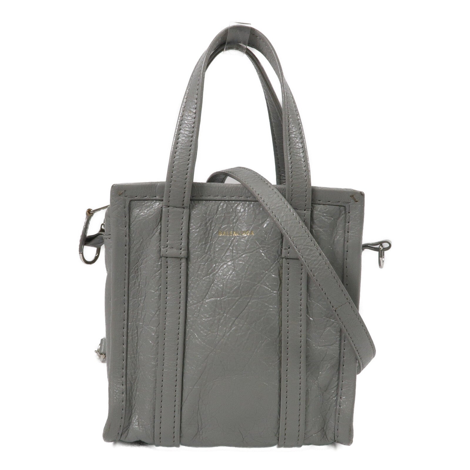 BALENCIAGA 牛皮皮革Bazaar Shopper XXS手挽肩背兩用袋