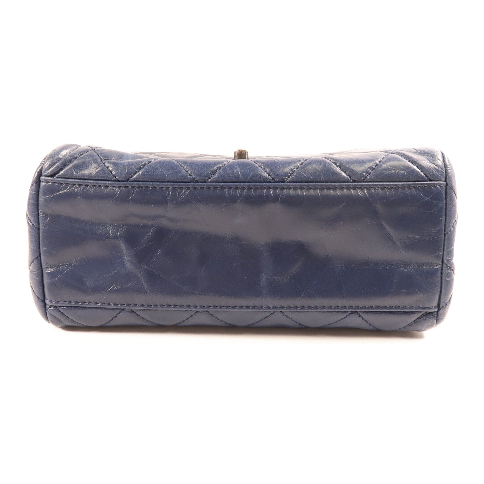 CHANEL 牛皮皮革Shoulder Bag銀扣鏈帶肩背袋