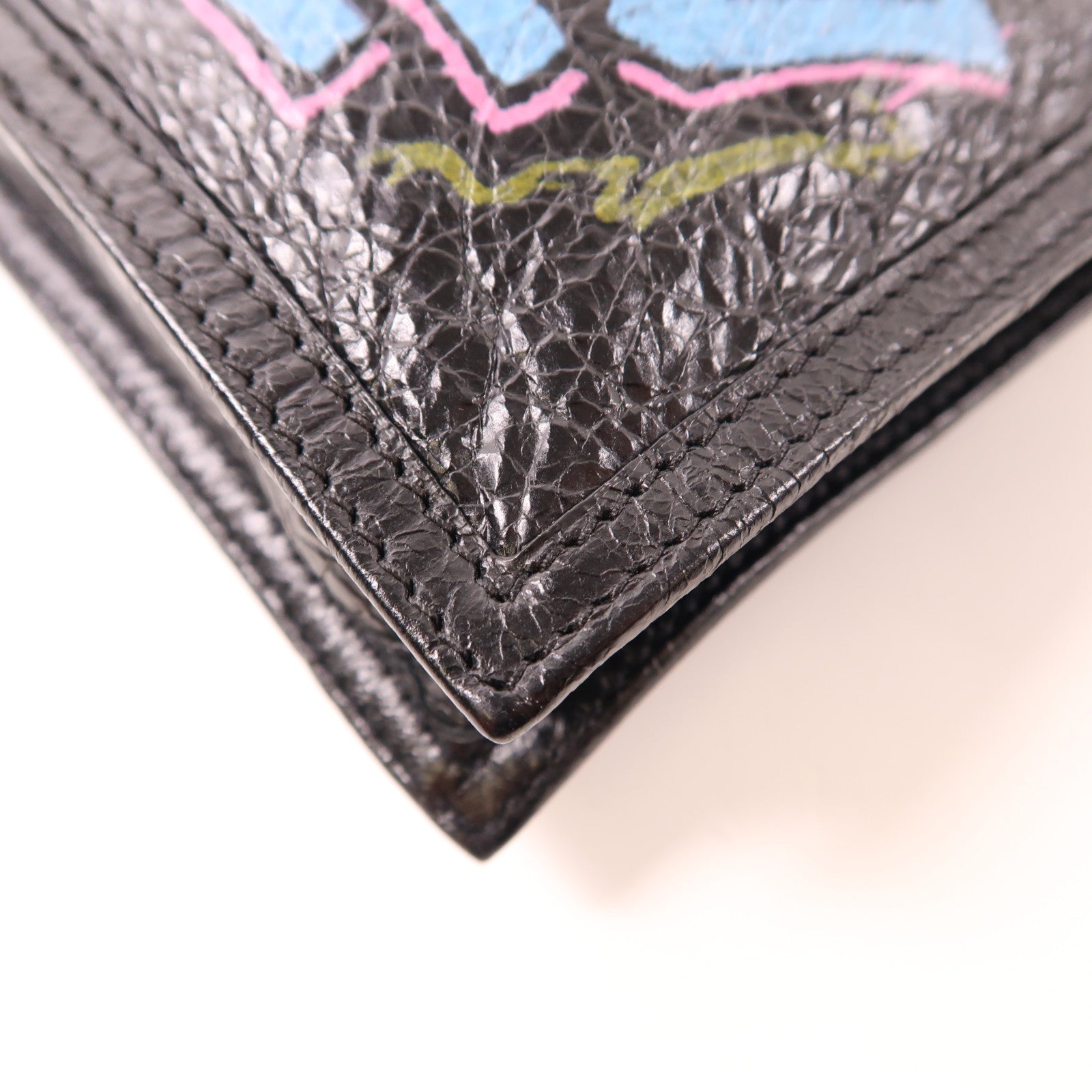 BALENCIAGA 皮革Shoulder Pouch Graffiti肩背袋黑色