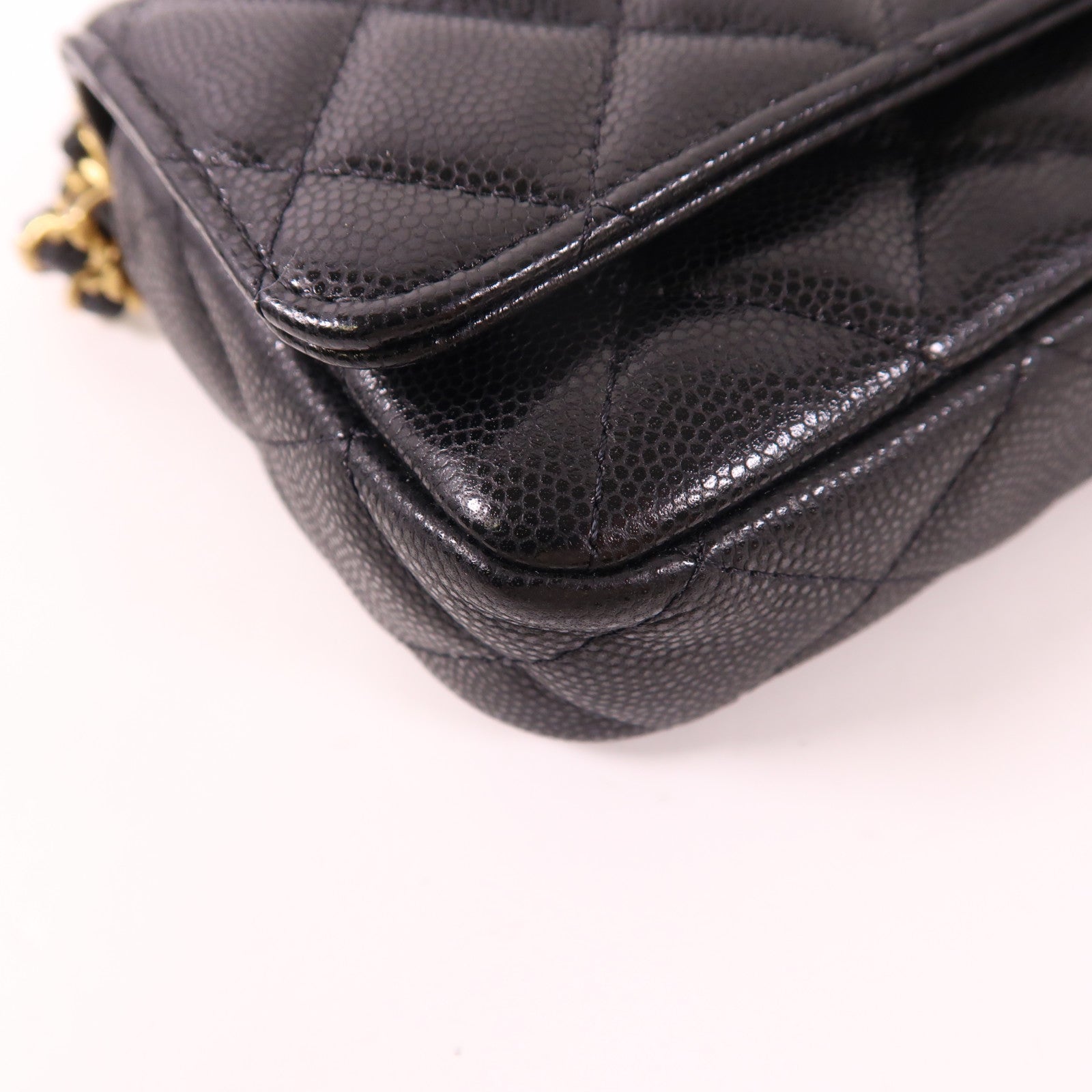 CHANEL 牛皮皮革Waist Bag金扣腰包
