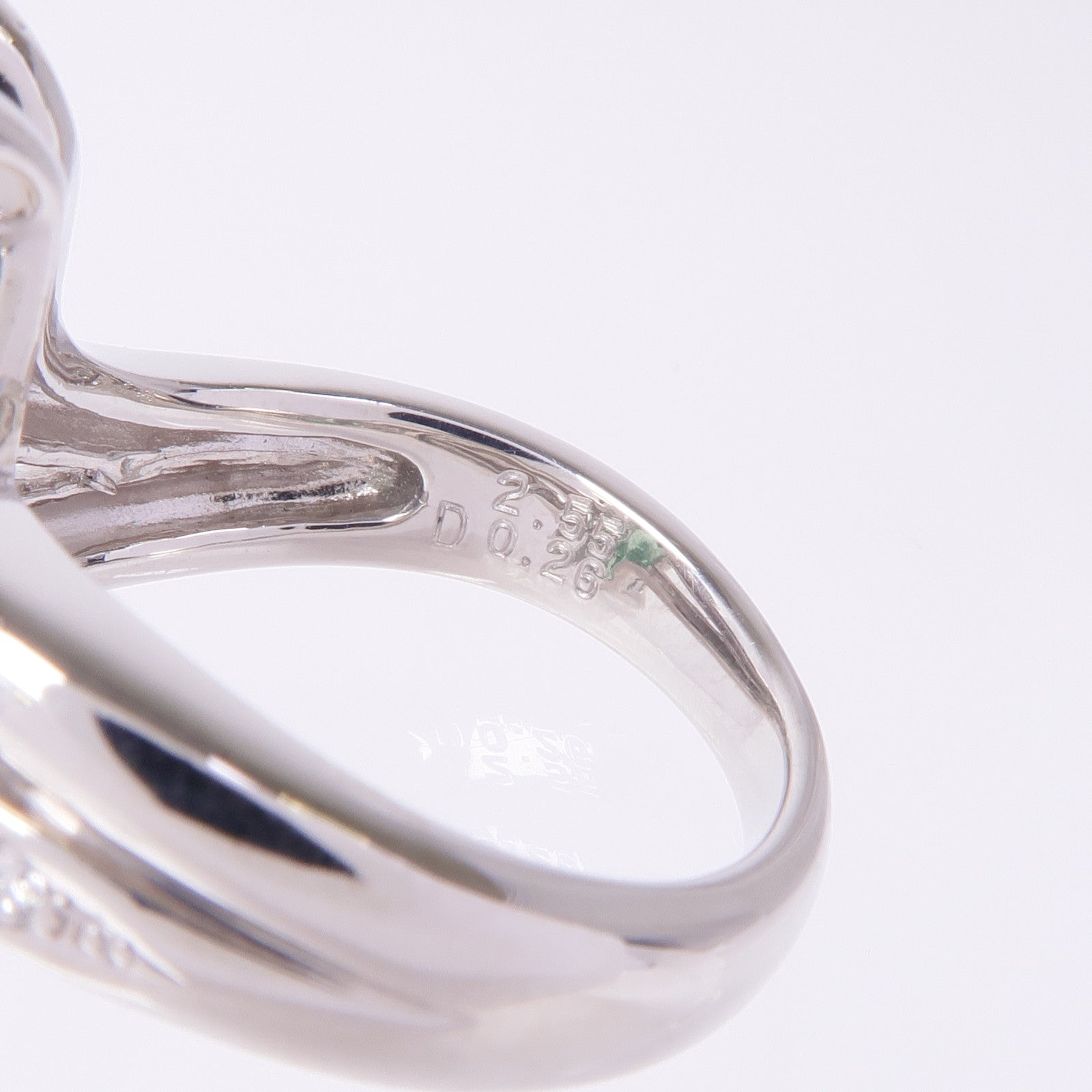 JEWELRY PT900鉑金Tourmaline Diamond Ring碧璽/鑽石戒指粉紅色US#6.25