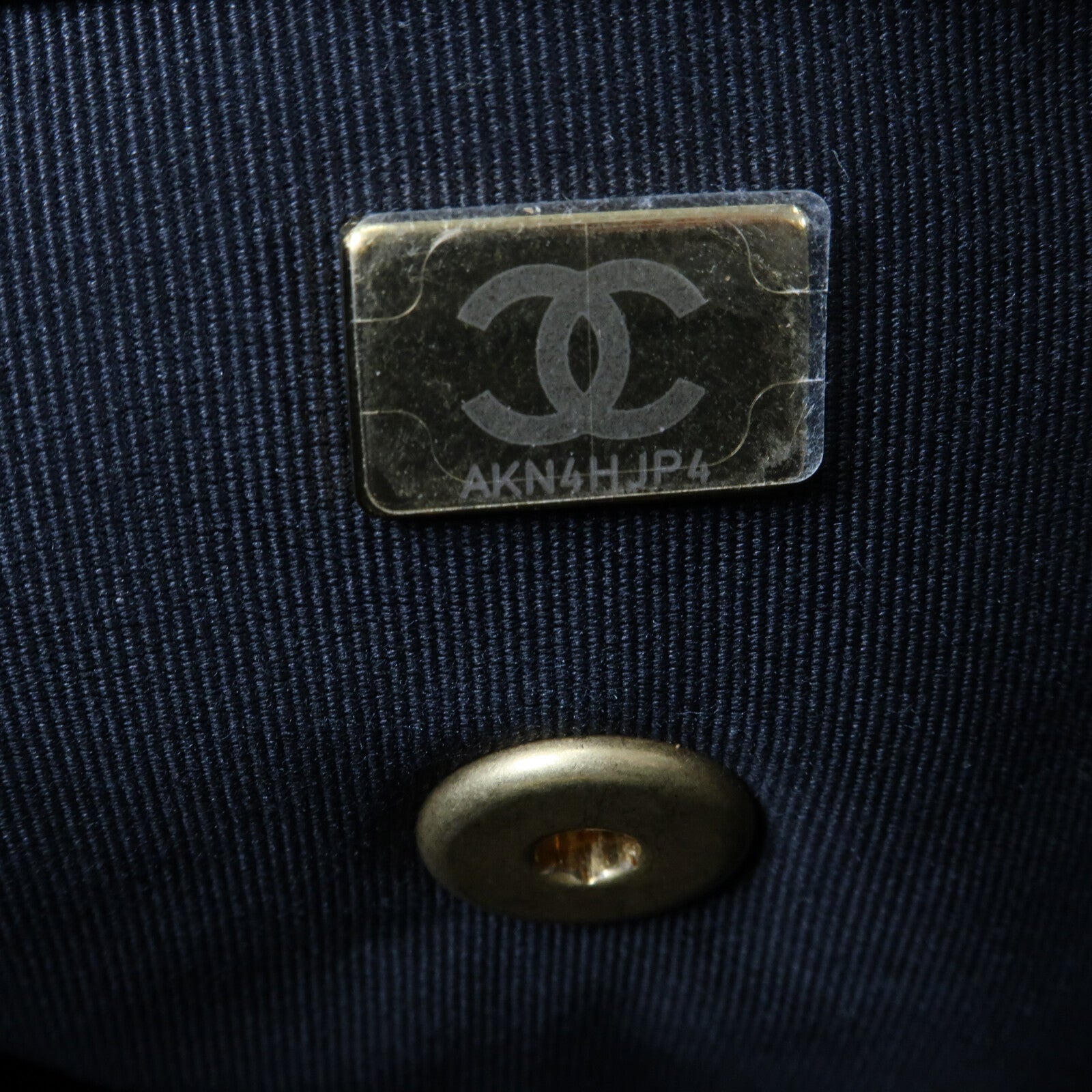 CHANEL 羊皮皮革Backpack金扣背包
