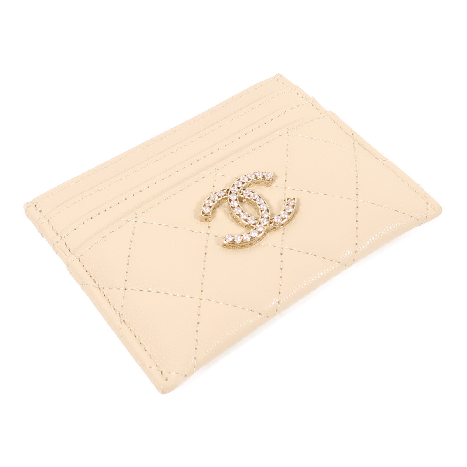 CHANEL 牛皮皮革Card Case金扣卡片套