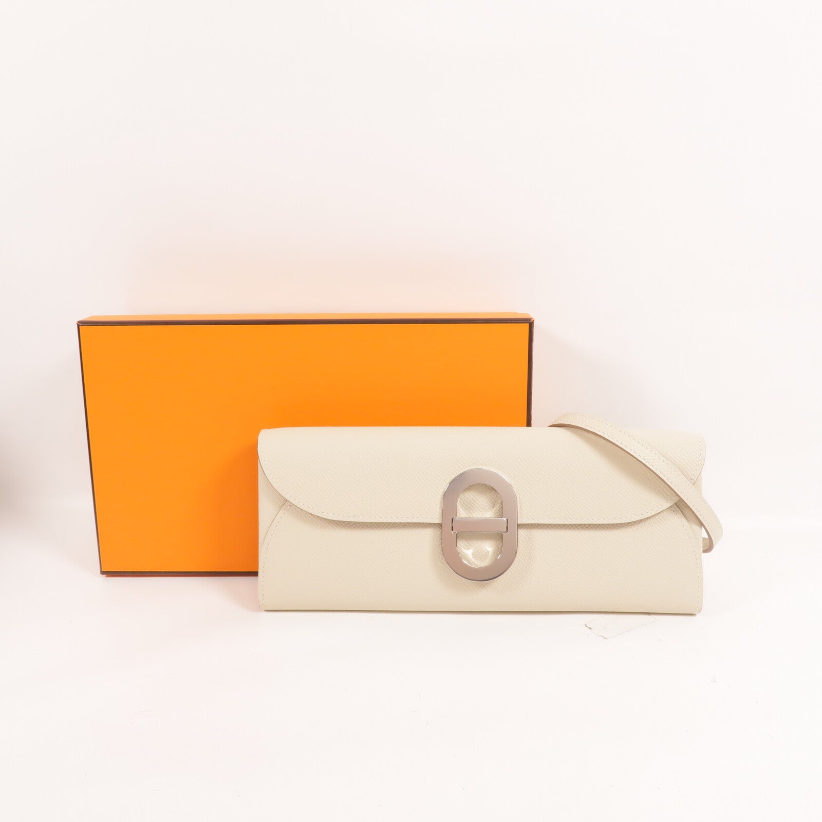 HERMES Epsom皮革Maillon To Go肩背袋Craie