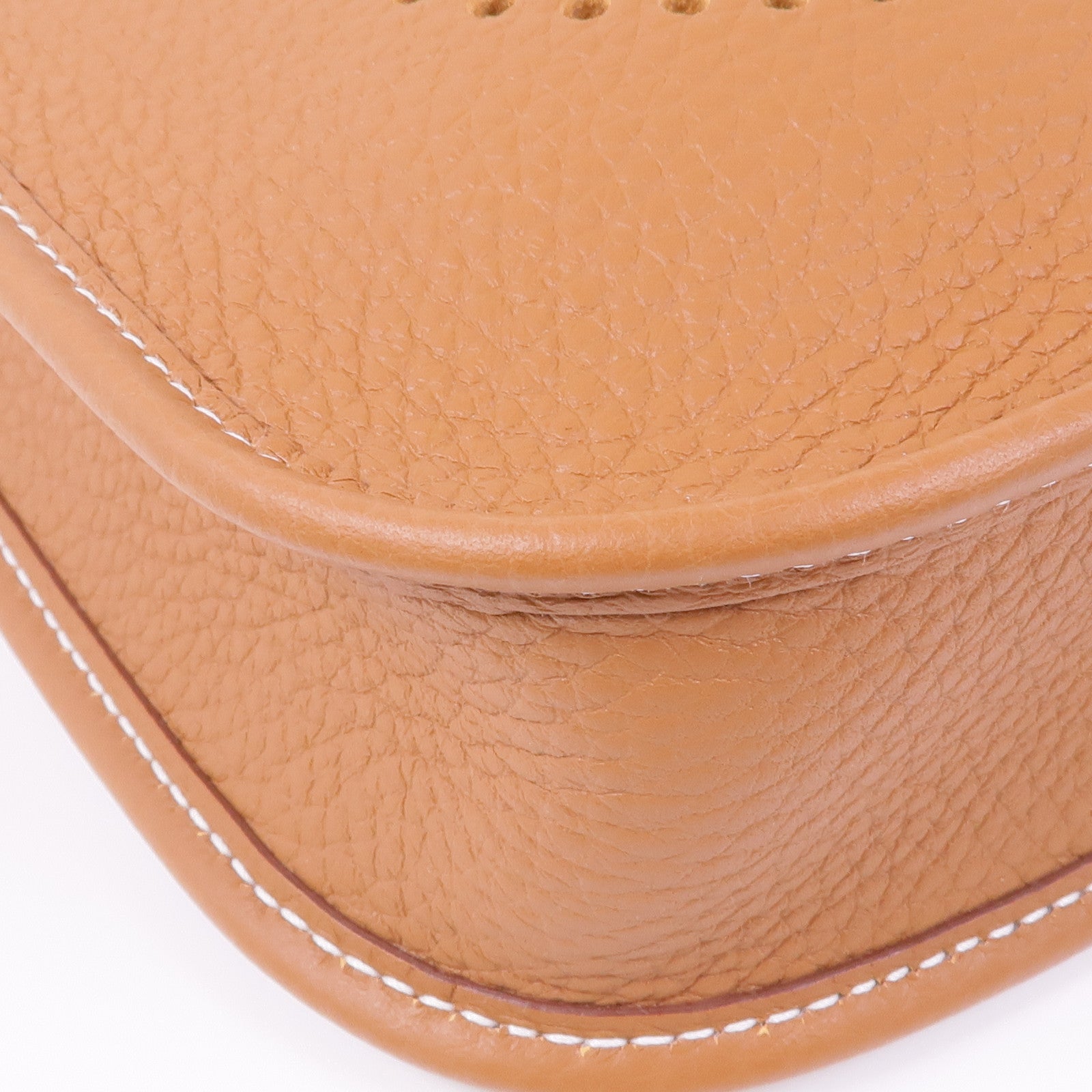 HERMES Clemence皮革Evelyne TPM金扣肩背袋Gold