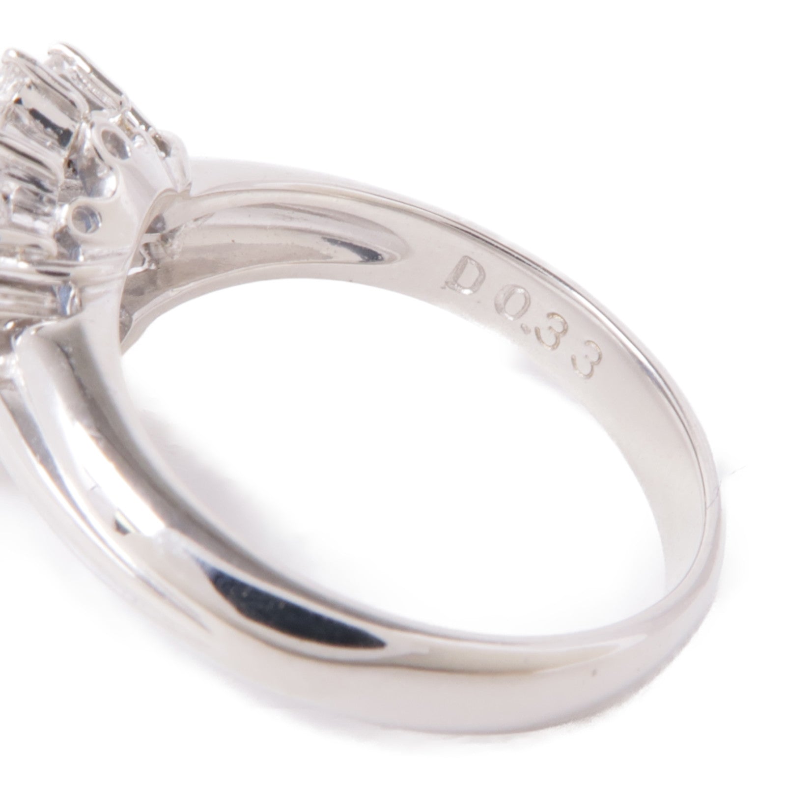 JEWELRY 【激減優惠】PT900鉑金Sapphire/Diamond Ring藍寶石/鑽石戒指US#4.5