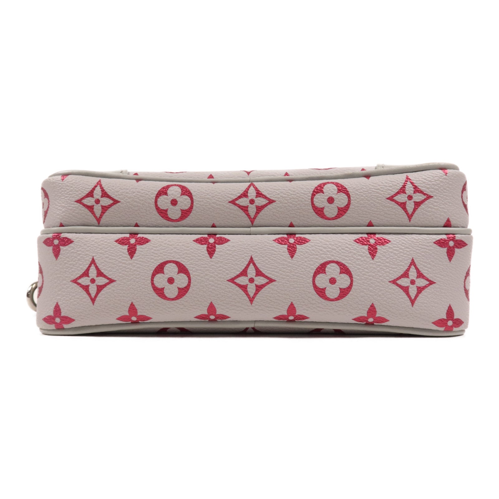 LOUIS VUITTON Monogram Iridescent Nile NM Bag Messenger銀扣手挽肩背兩用袋