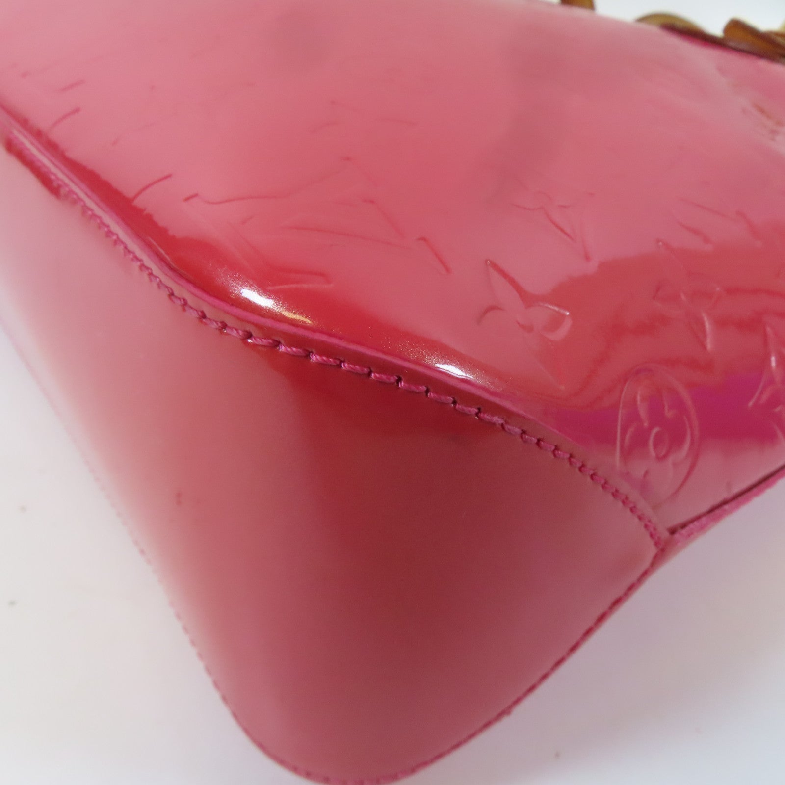 LOUIS VUITTON 【激減優惠】Vernis Brentwood金扣肩背袋粉紅色