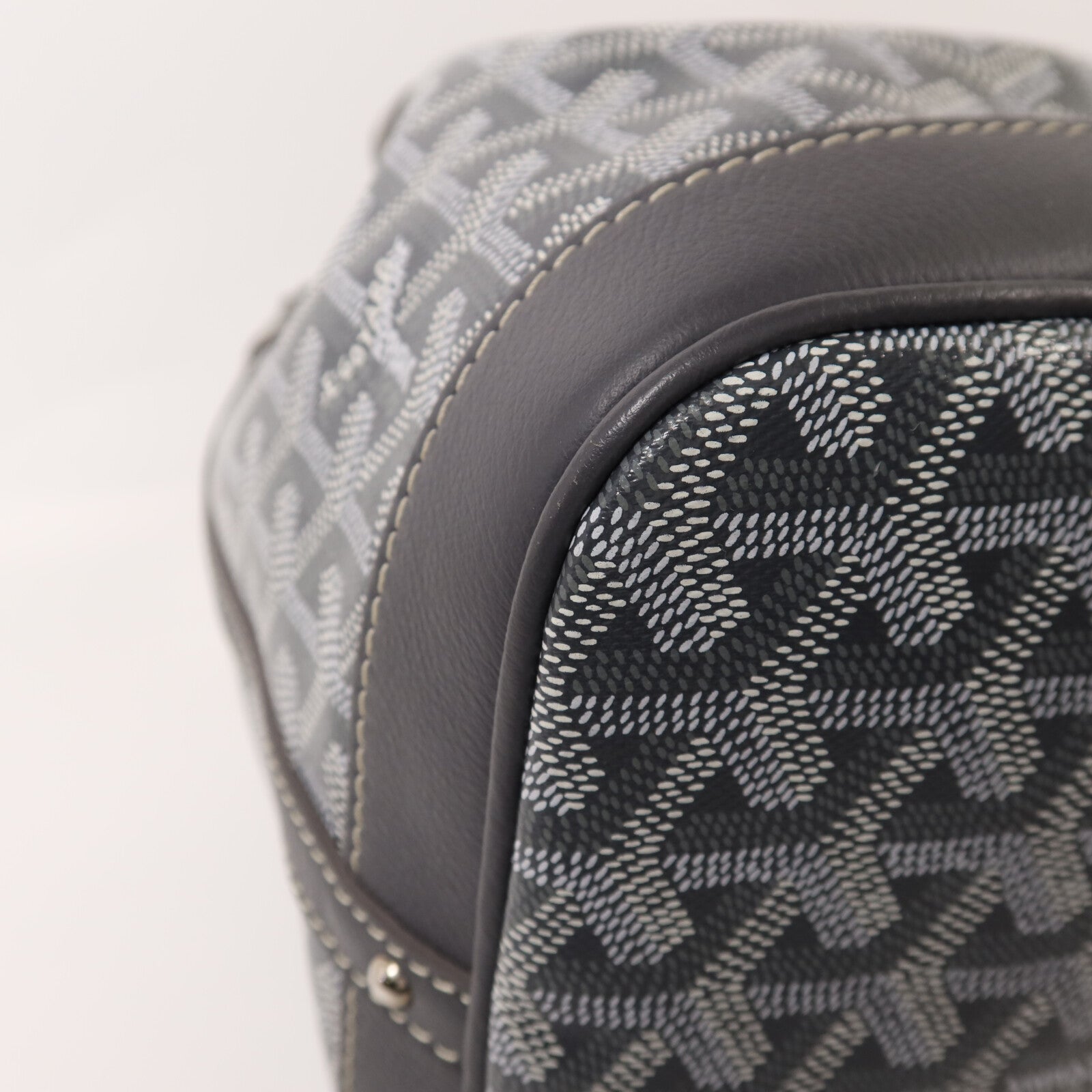 GOYARD 【激減優惠】塗層帆布Petit Flot Bucket Bag銀扣肩背袋