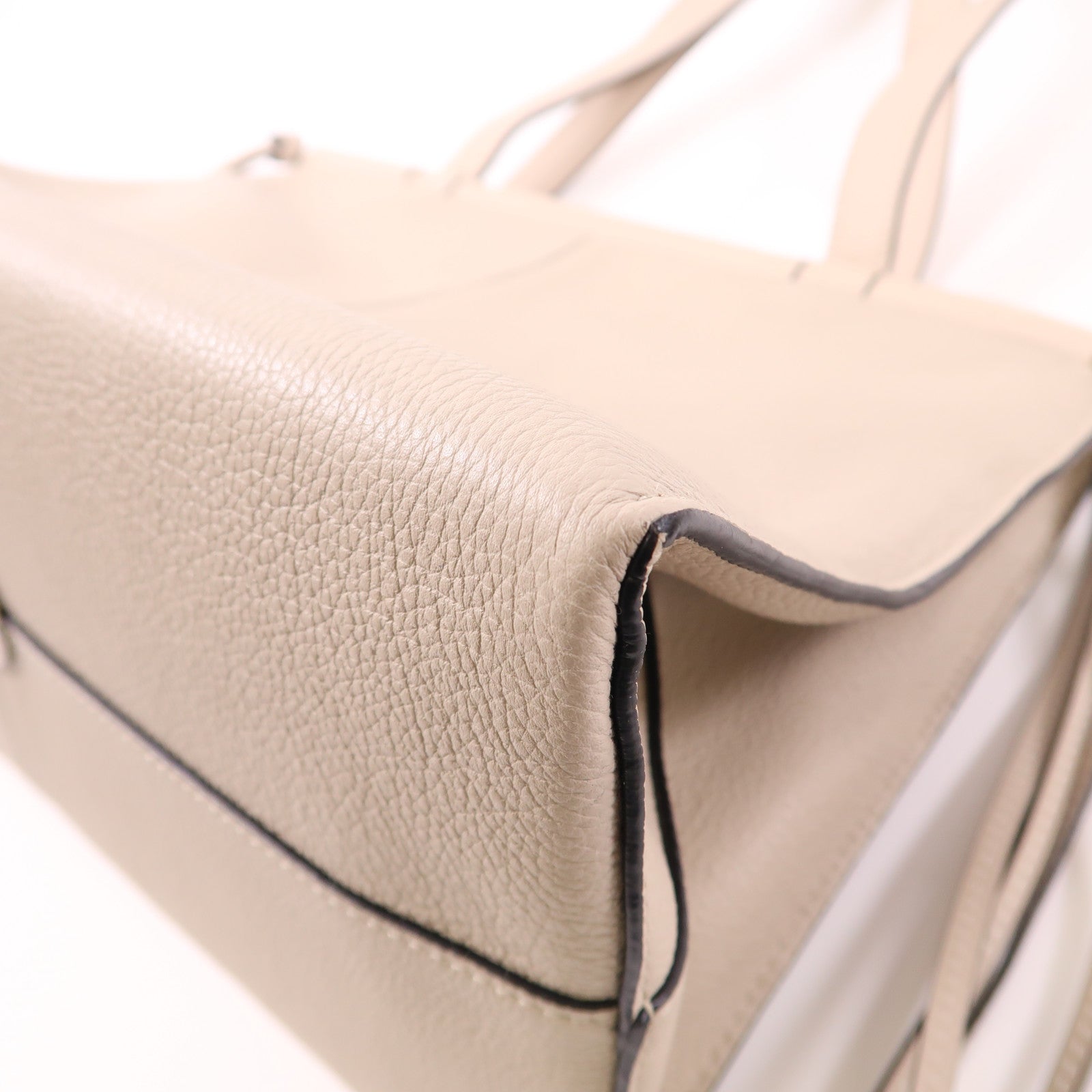 LOEWE 【激減優惠】牛皮皮革Tote Bag手挽袋米色